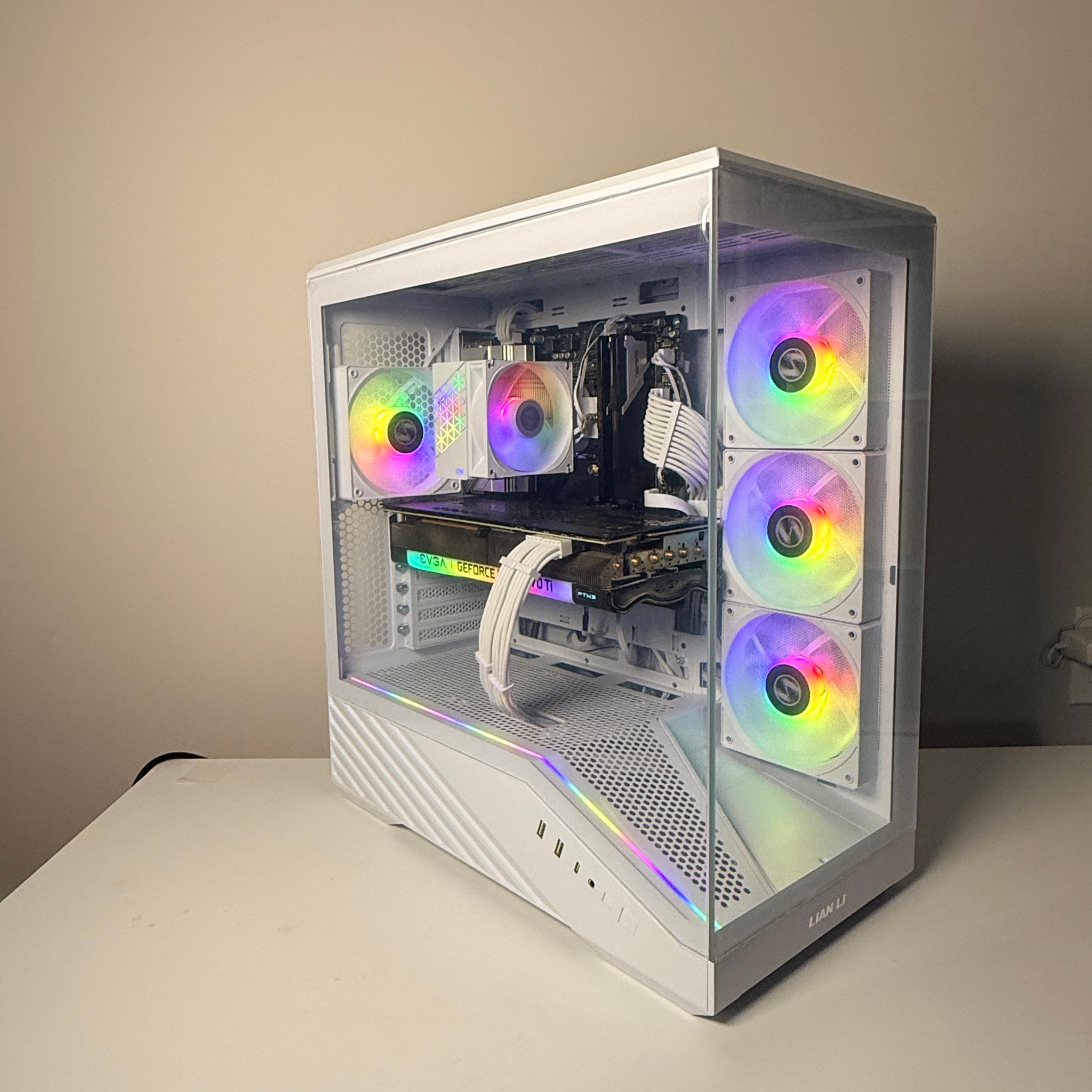 1440p Gaming | AMD RX 9060 xt 16gb| Ryzen 5 |16gb RAM, 1TB SSD| Lian Li V100r White Gaming PC