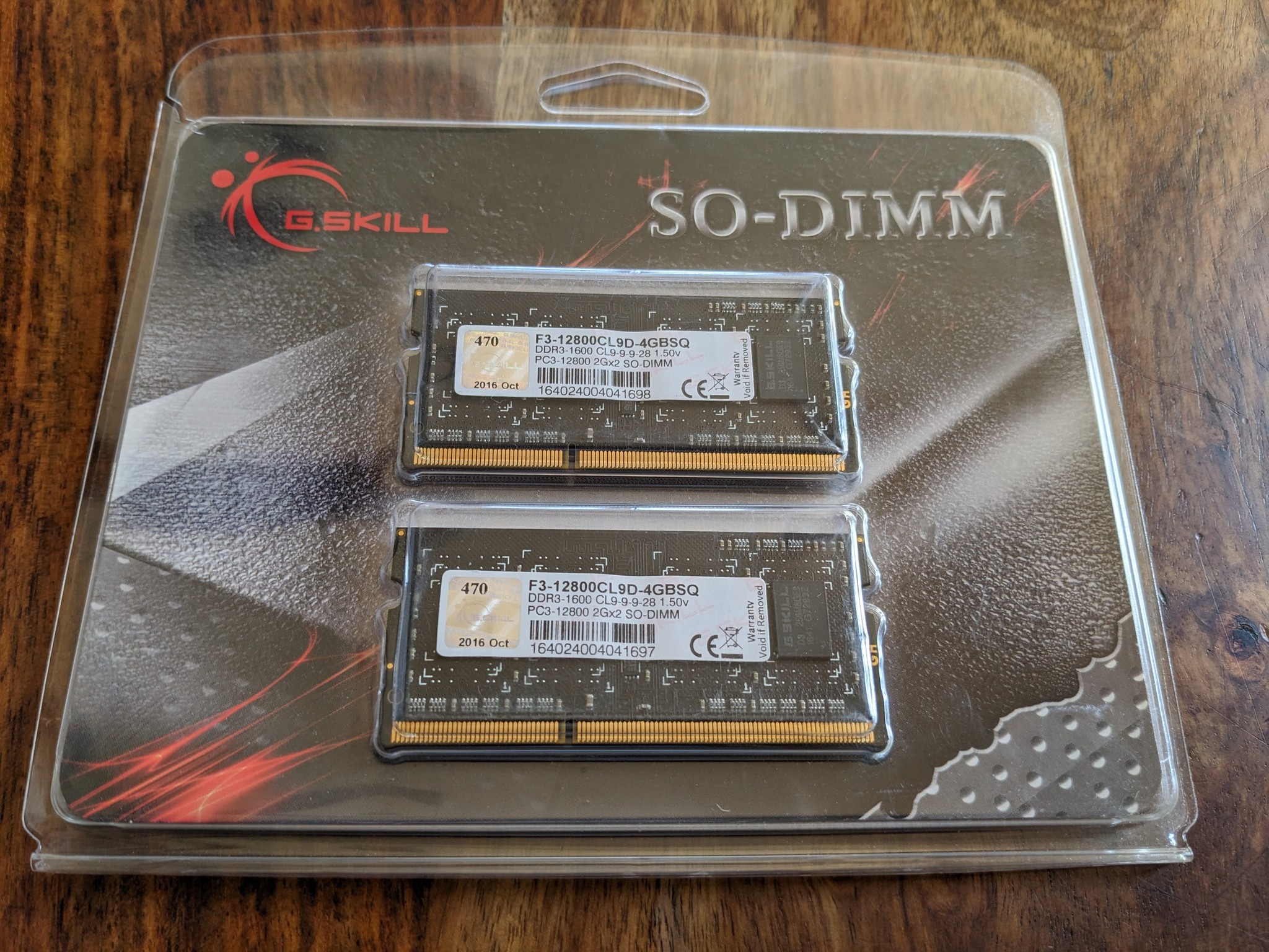 4GB of DDR3 Laptop RAM-Untested- Ripjaw Kit IOB