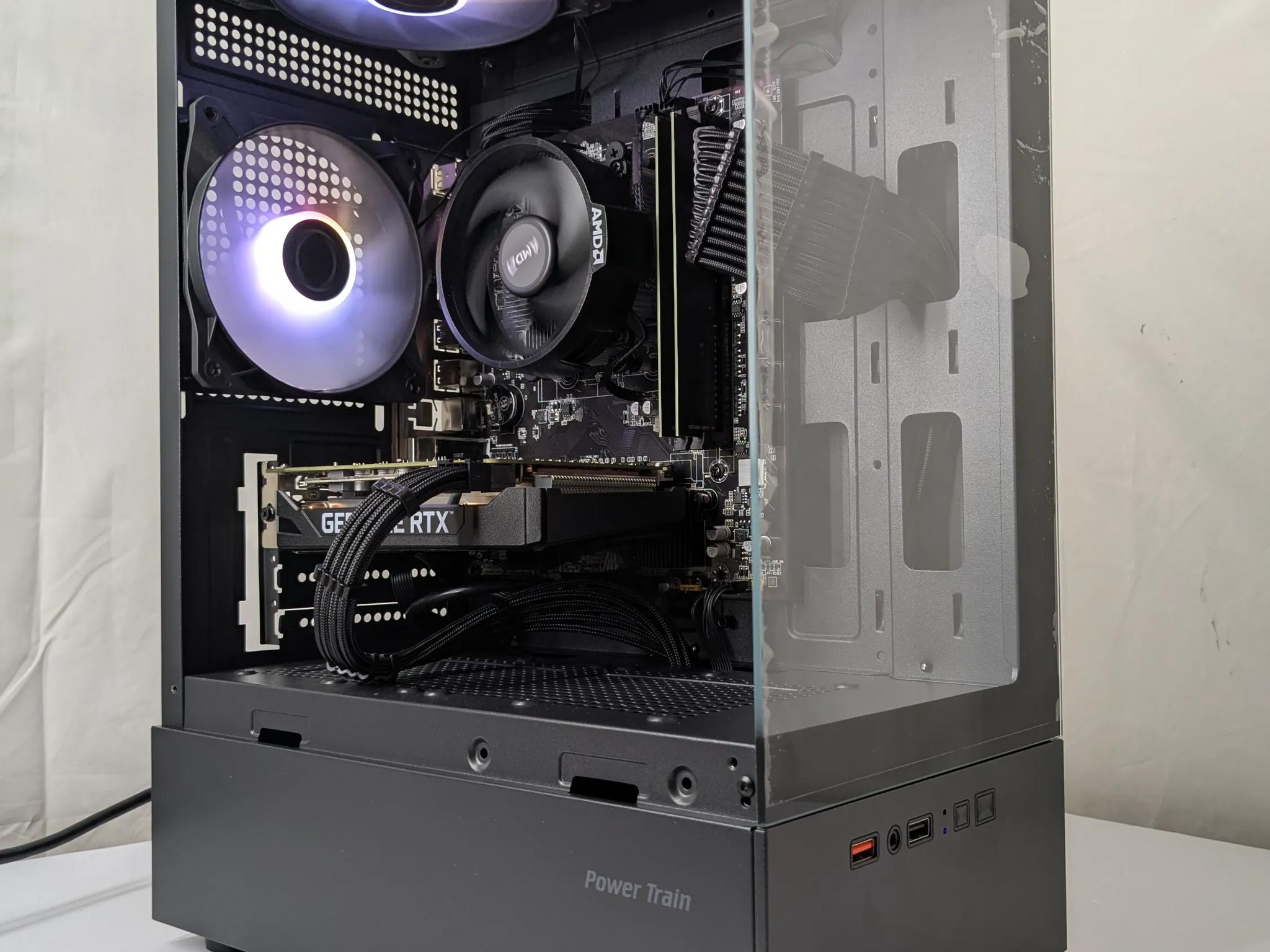 All Black Gaming PC – Ryzen 5 + RTX 2060 – 16GB RAM – 500GB NVMe