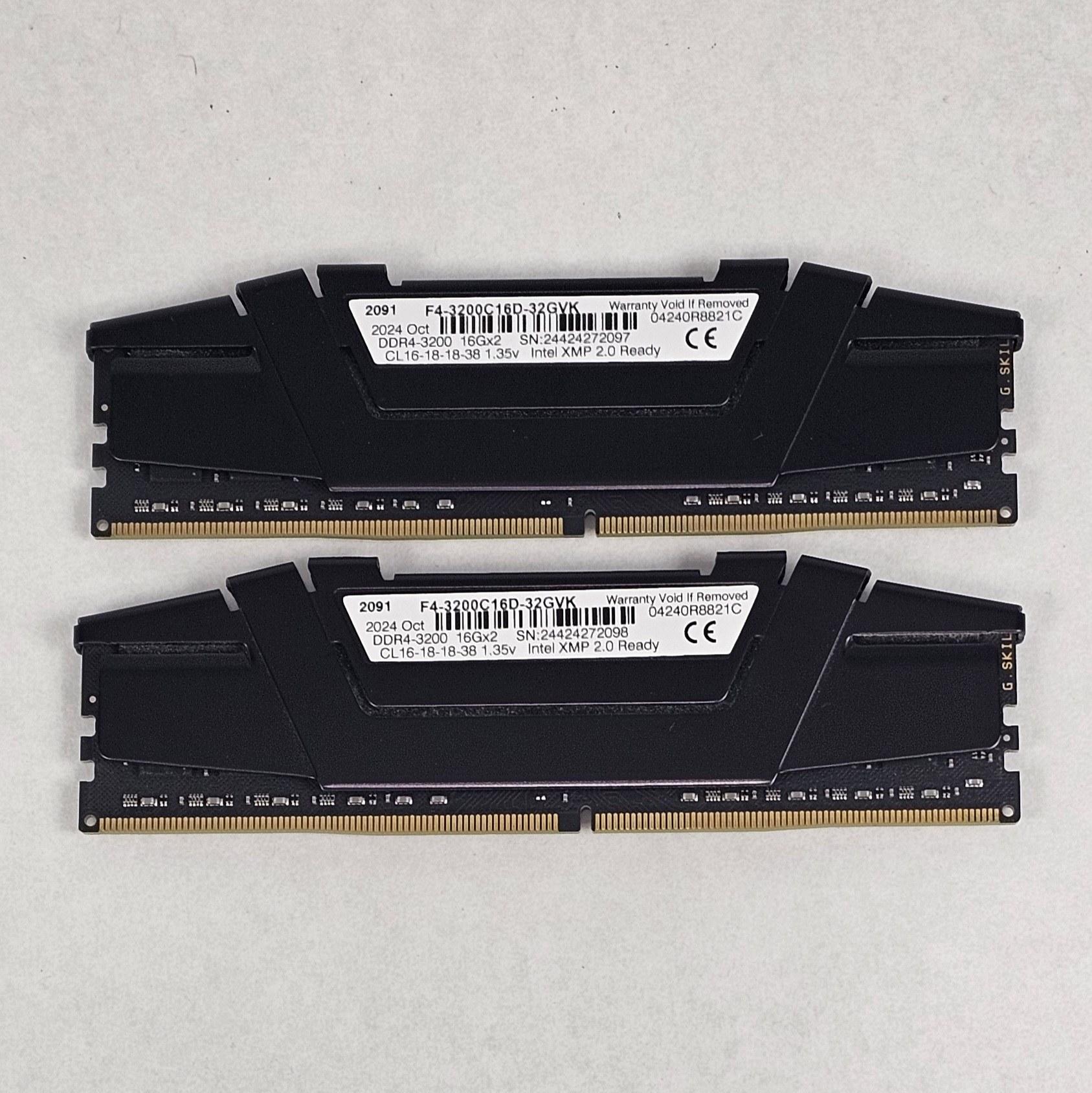 32GB DDR4 (2x16GB) CL16 3200MT/s G.Skill Ripjaws V