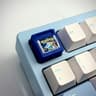 Artisan Keycap - Gameboy Pokemon Blue - Blastoise Cartridge Artisan Keycap - 3d Printed