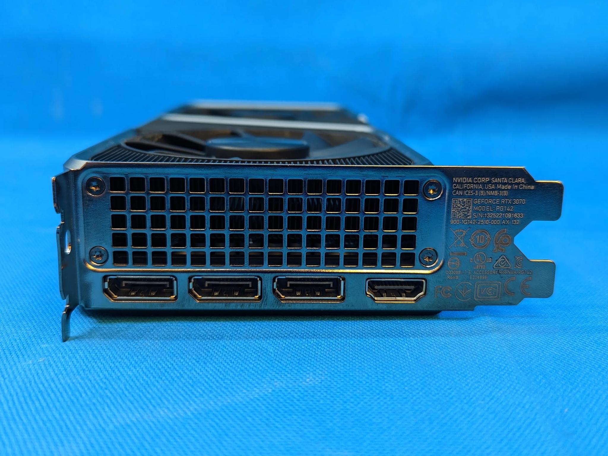 NVIDIA GeForce RTX 3070 Founders Edition 8GB GDDR6 PCIe 4.0 x16 Desktop GPU 