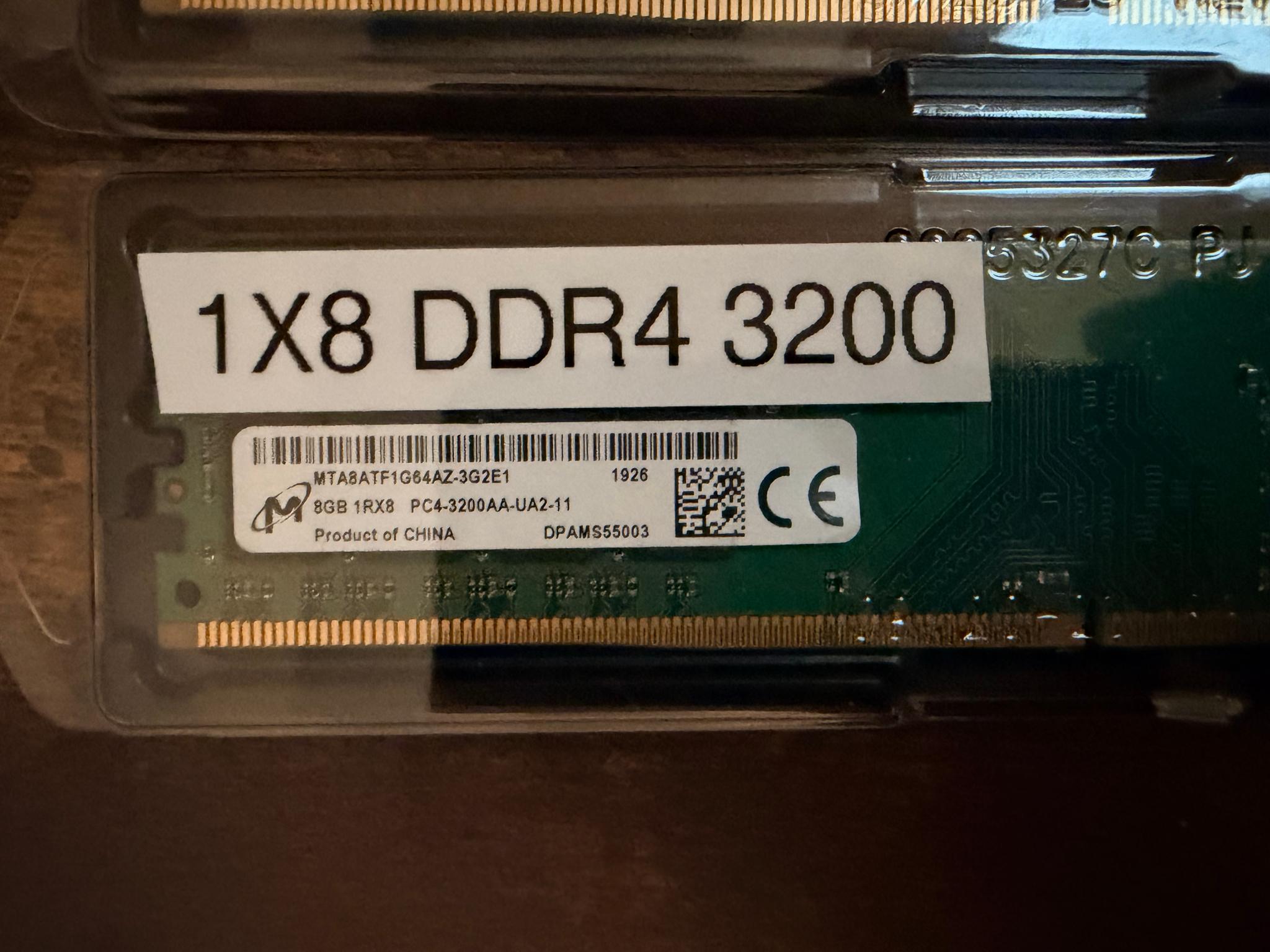 (USED) Micron DDR4 3200MT/S 32GB (4x8GB)