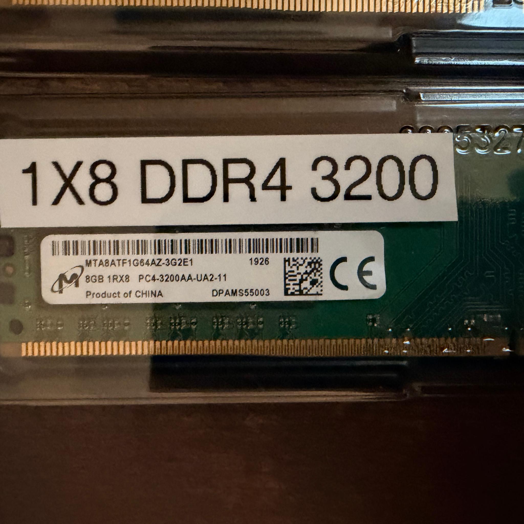 (USED) Micron DDR4 3200MT/S 32GB (4x8GB)