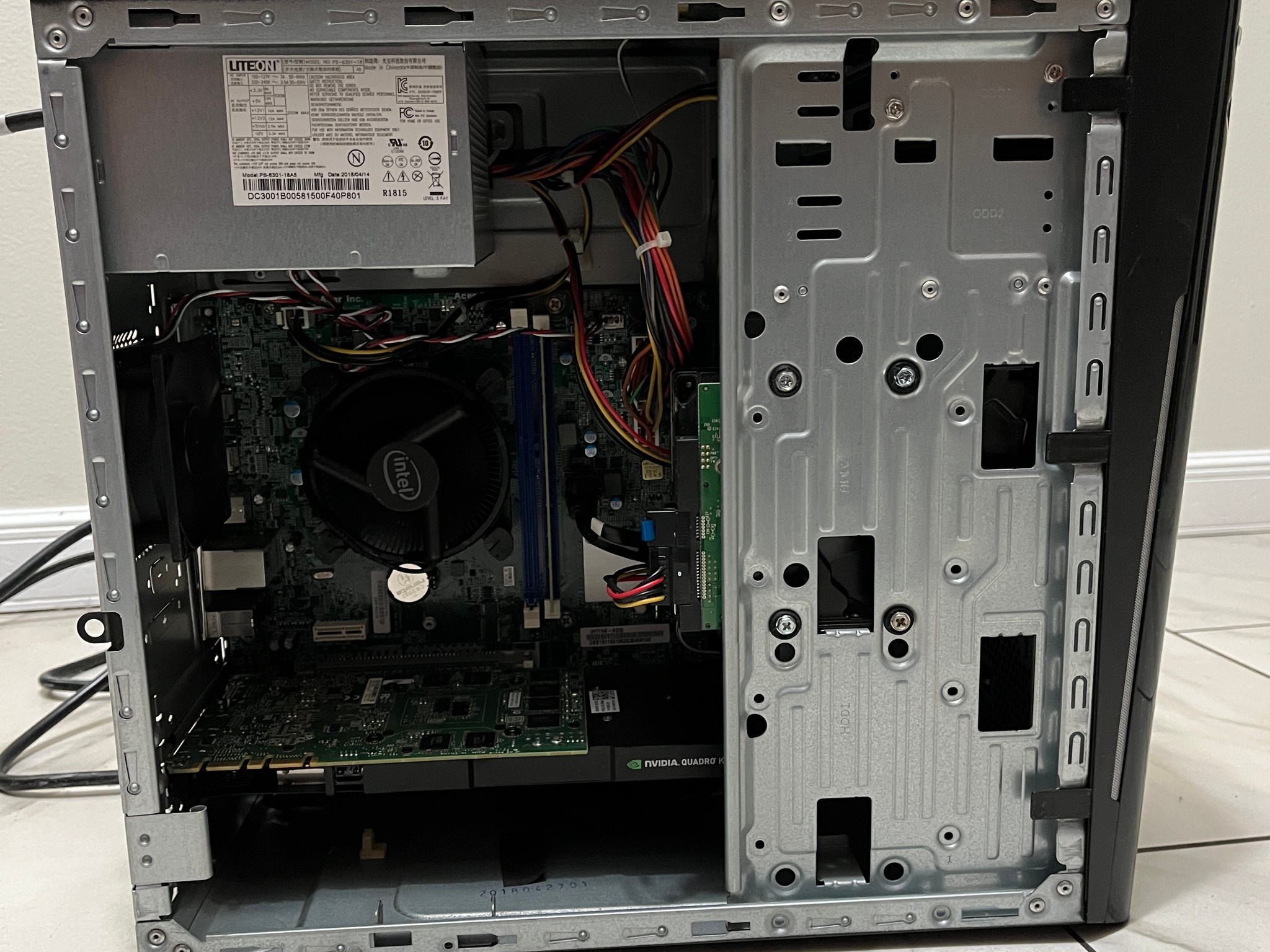 Budget Starter PC - Intel i3-6100, NVIDIA Quadro K4200 4GB, 8GB RAM, 282 GB Storage