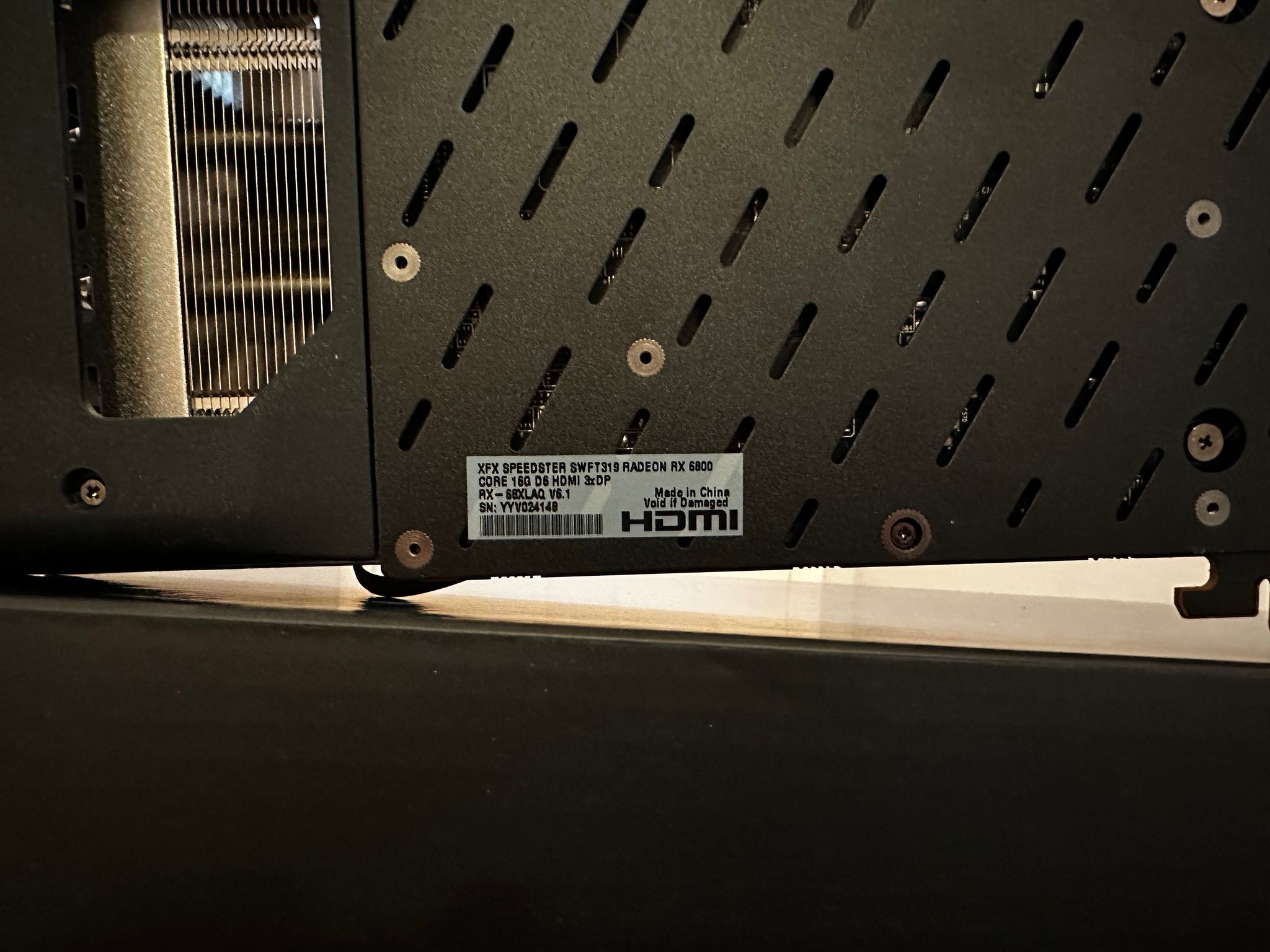 RX 6800 16gb XFX Swift 319