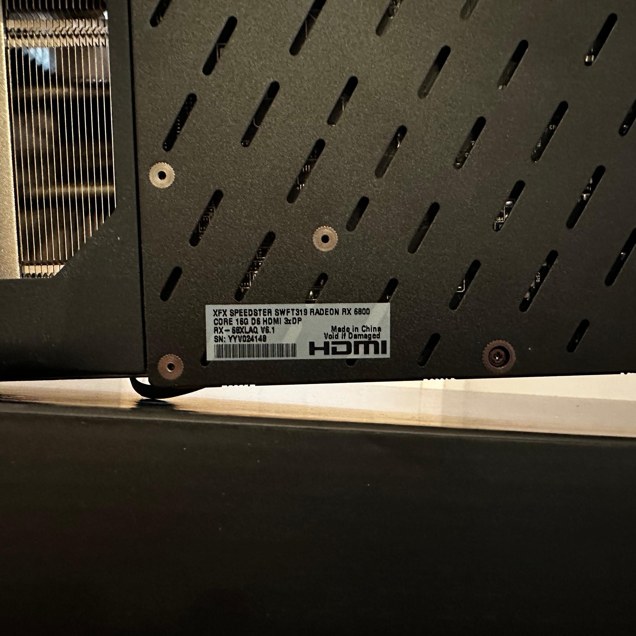 RX 6800 16gb XFX Swift 319