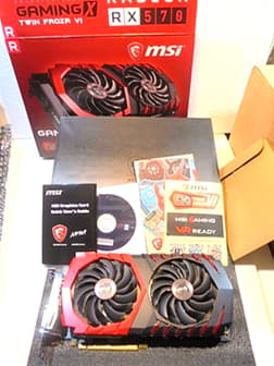 MSI RX 570 GAMING X In Very Good Condition In OE Box