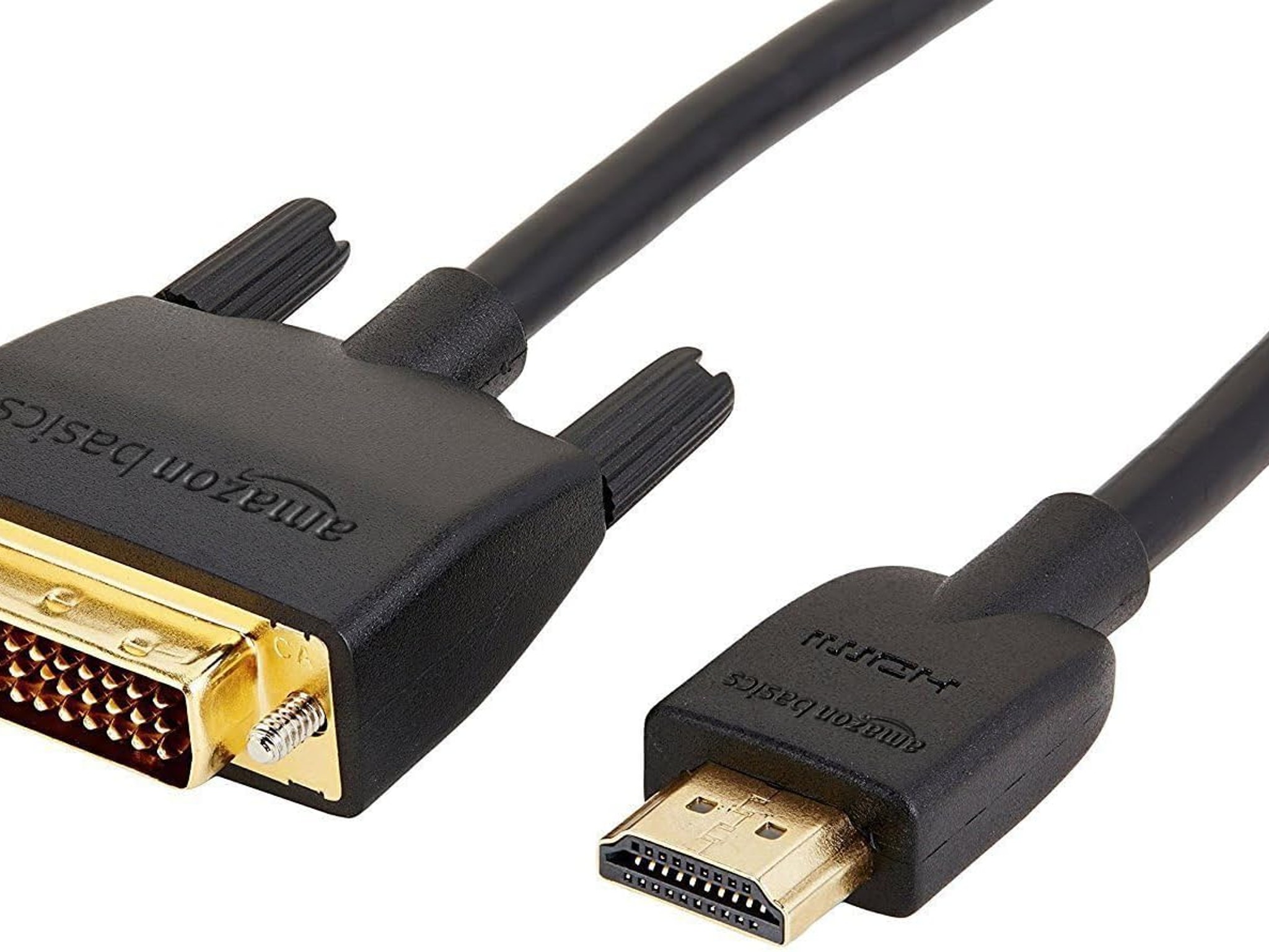 DVI Adapter Cable, Bi-Directional 1080P, Gold-Plated Connectors, 3 ft/0.9 m, Black
