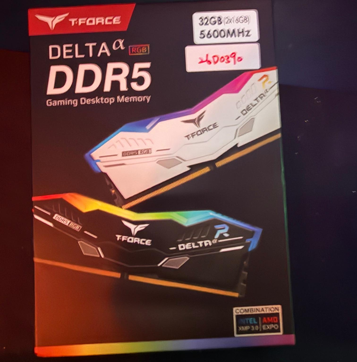 TEAMGROUP T-Force Delta RGB 32GB DDR5-5600 (2x16GB) - Image 1