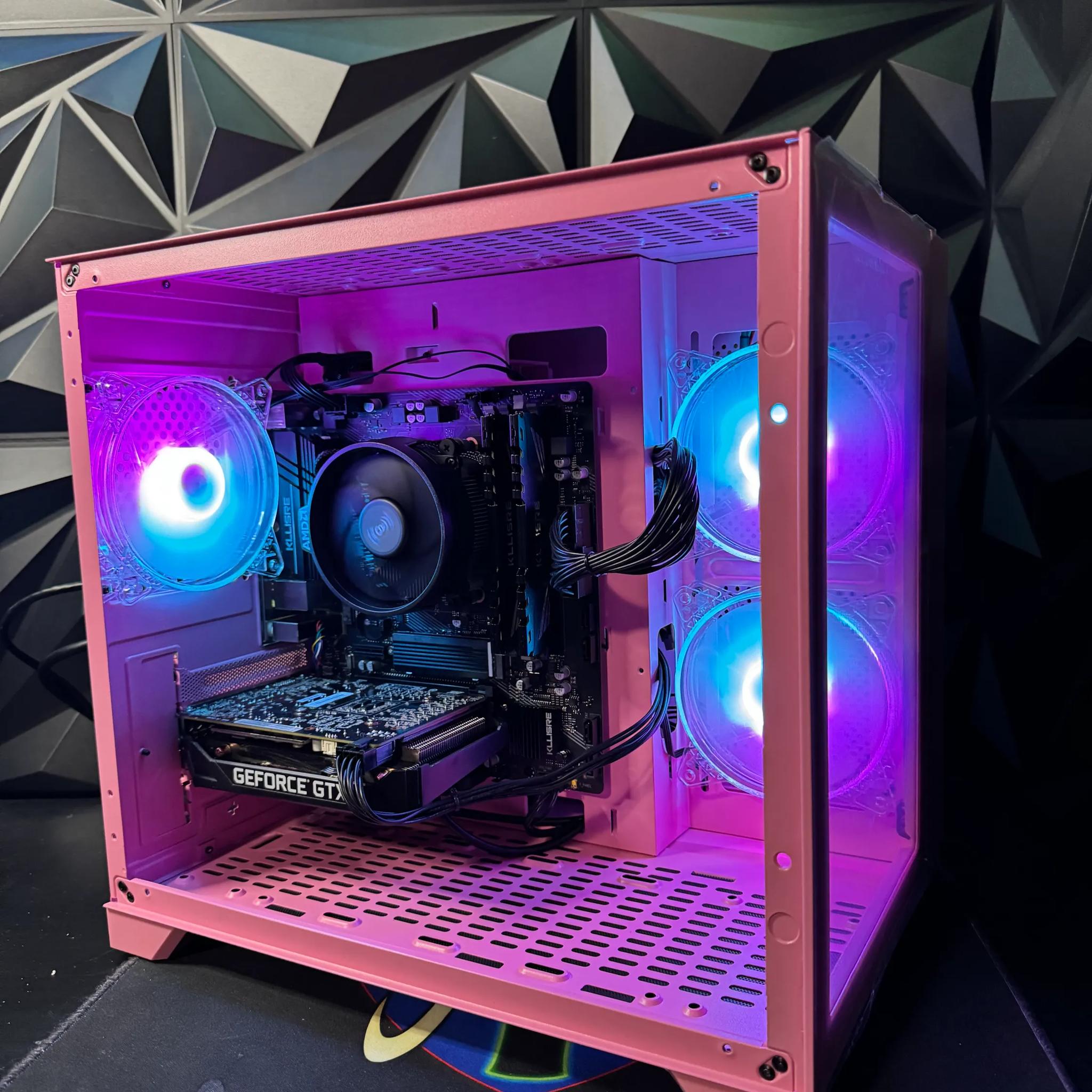 💖 Pink Panther Gaming PC 🎮✨ | Ryzen 5| 1660 Super| 16 GB DDR4| 1 TB NVMe