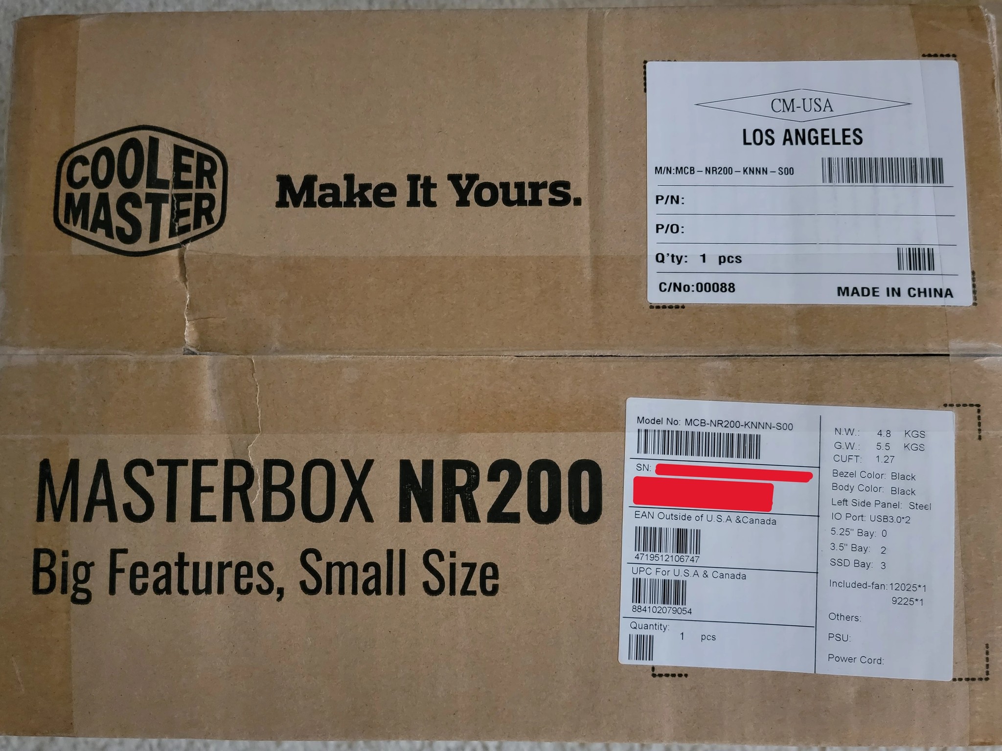 Cooler Master NR200 Small Form Factor Mini-ITX Black Case Brand New