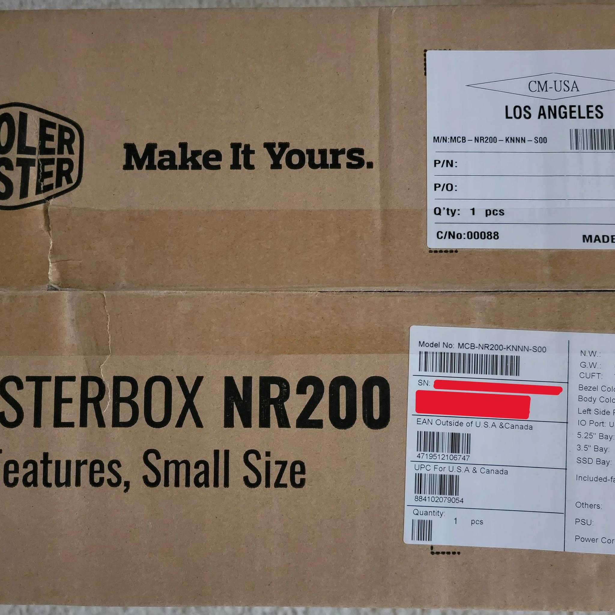Cooler Master NR200 Small Form Factor Mini-ITX Black Case Brand New