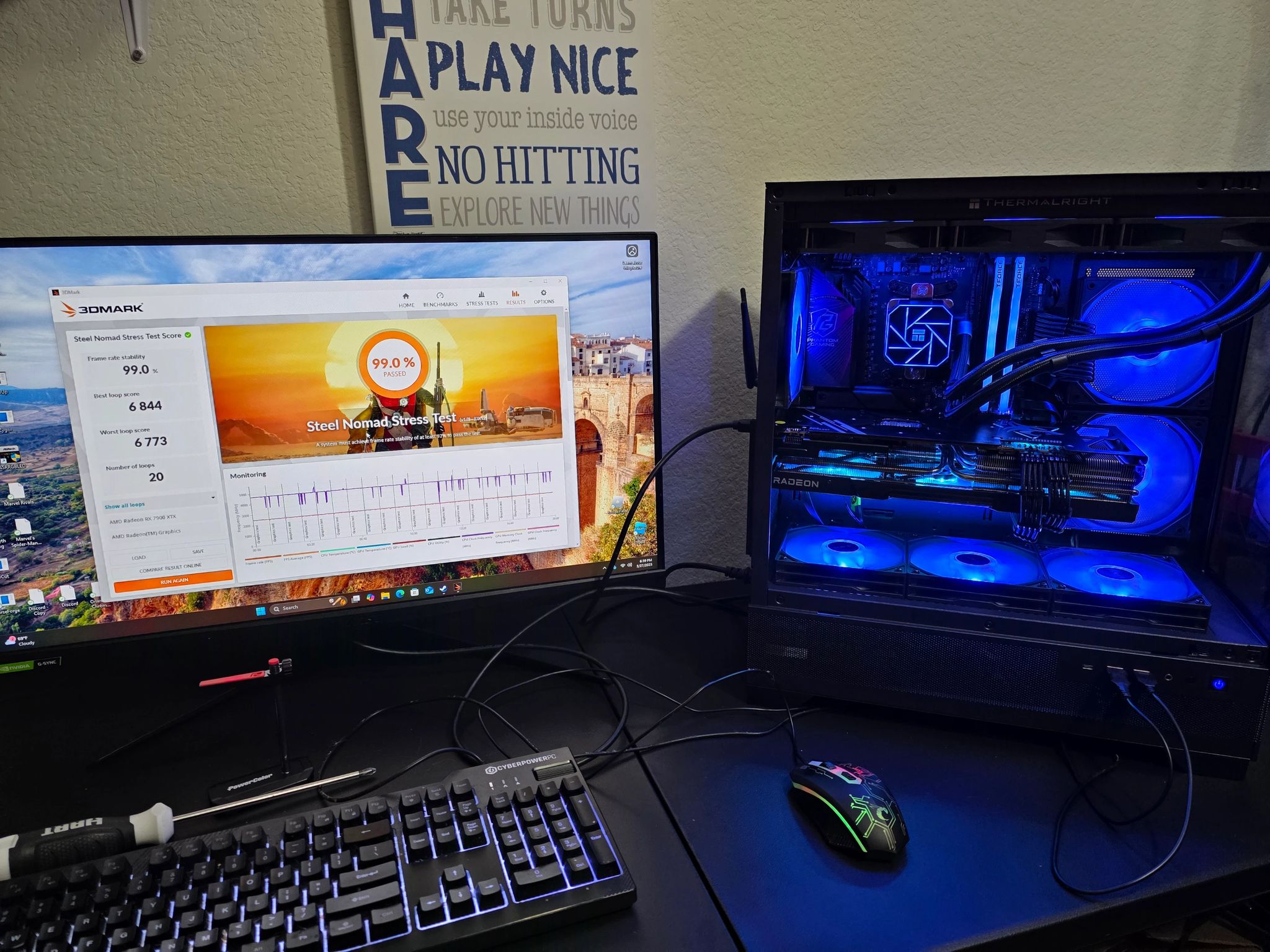Fresh Build Gaming PC 9800X3D-32GB Ram-RX 7900XTX Hellhound with 2TB SSD