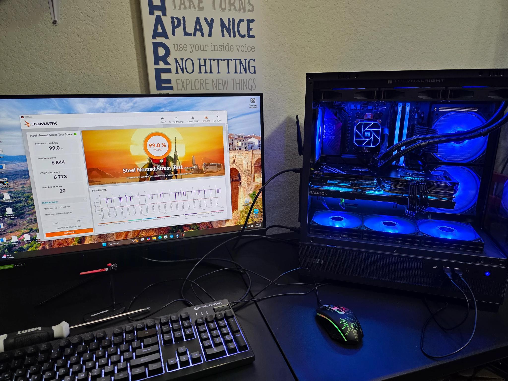 Fresh Build Gaming PC 9800X3D-32GB Ram-RX 7900XTX Hellhound with 2TB SSD