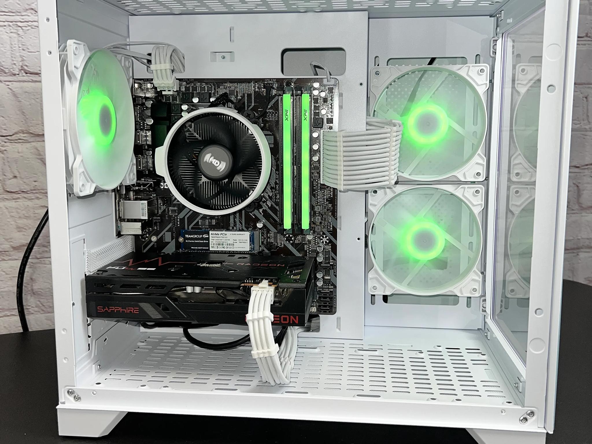 Ryzen 5 3600 RX 6600 16GB RAM 1TB M.2 Wifi 5 Bluetooth Window 10 Gaming PC