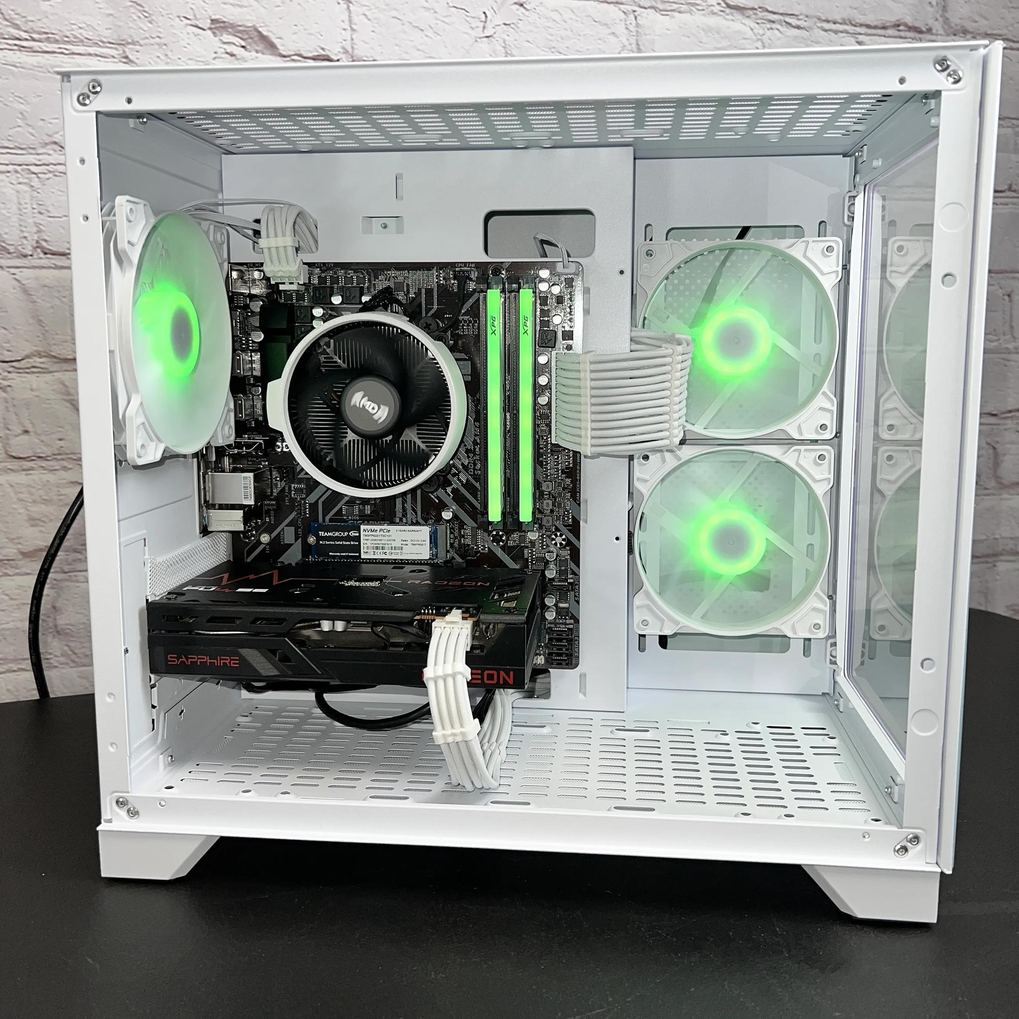 Ryzen 5 3600 RX 6600 16GB RAM 1TB M.2 Wifi 5 Bluetooth Window 10 Gaming PC