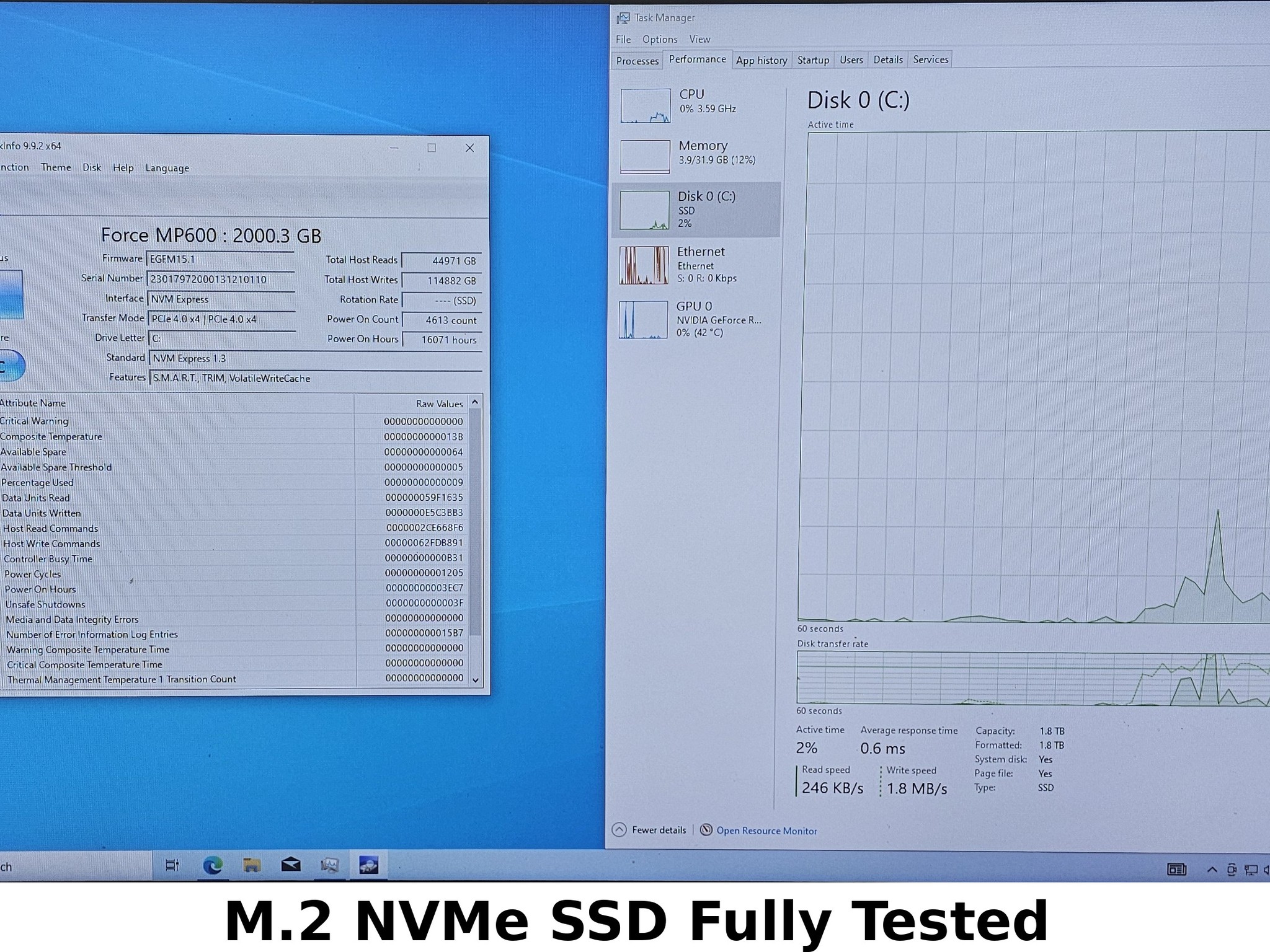 2TB NVMe M.2 SSD Corsair MP600 Gen4