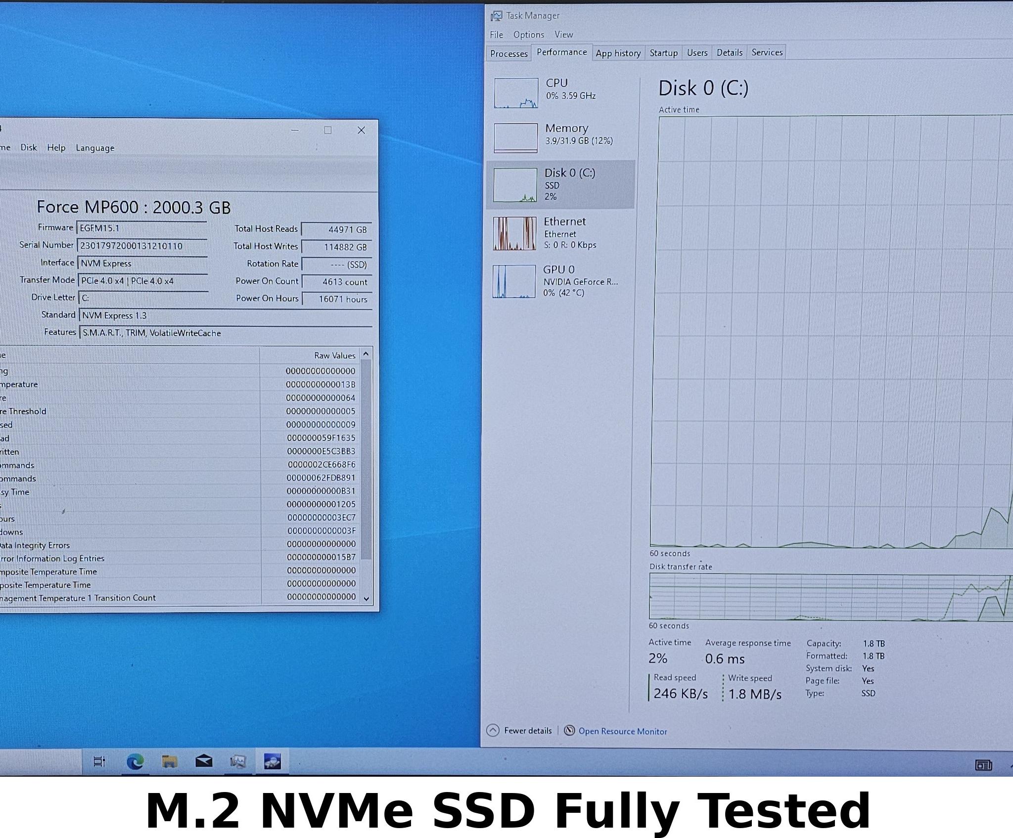 2TB NVMe M.2 SSD Corsair MP600 Gen4