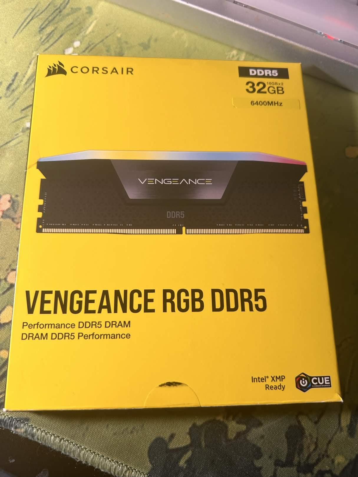 Corsair Vengeance RGB DDR5 32GB 6400MHz *BRAND NEW*