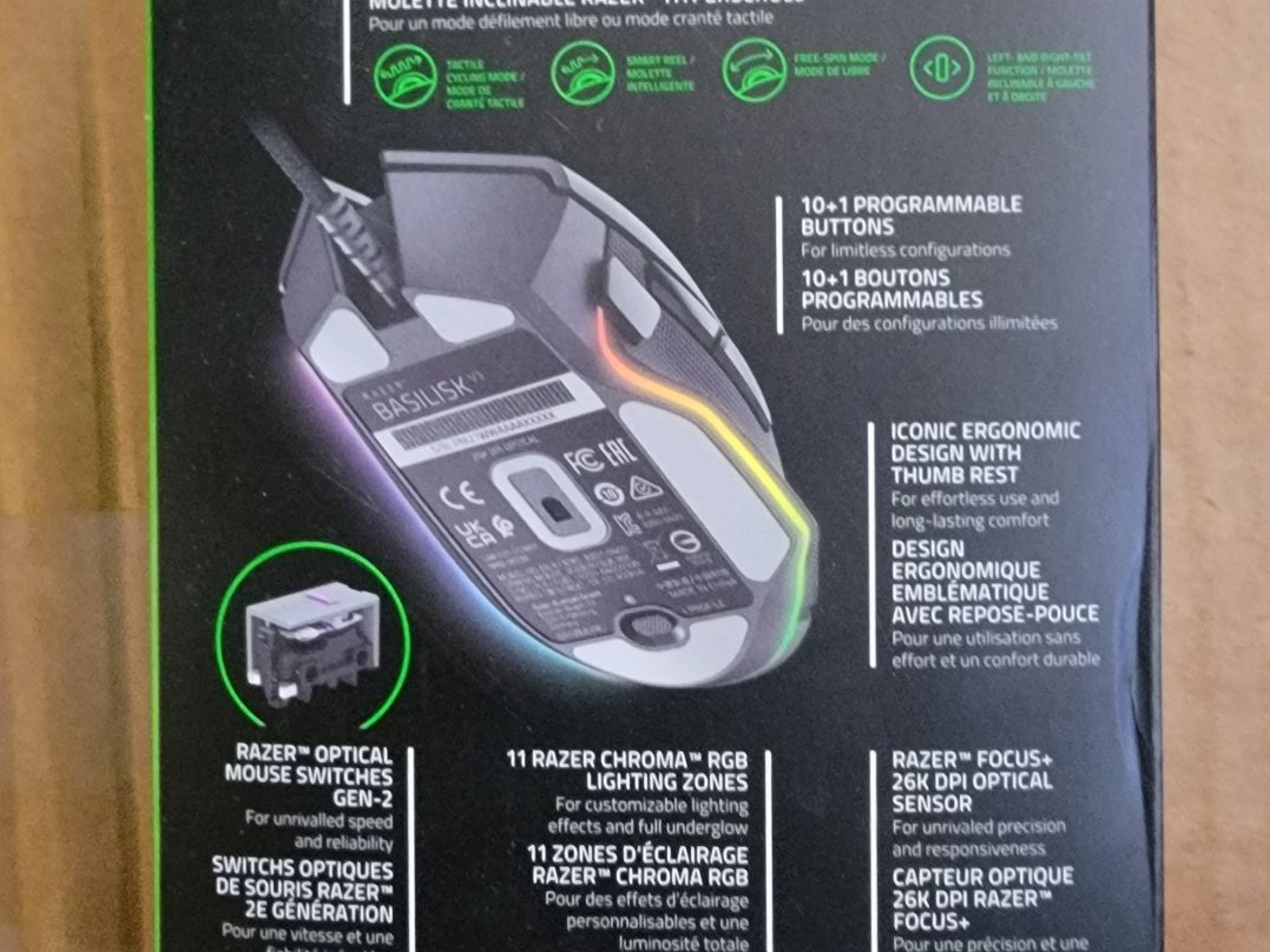 Razer Basilisk V3 Wired RGB Mouse - Brand New In Box