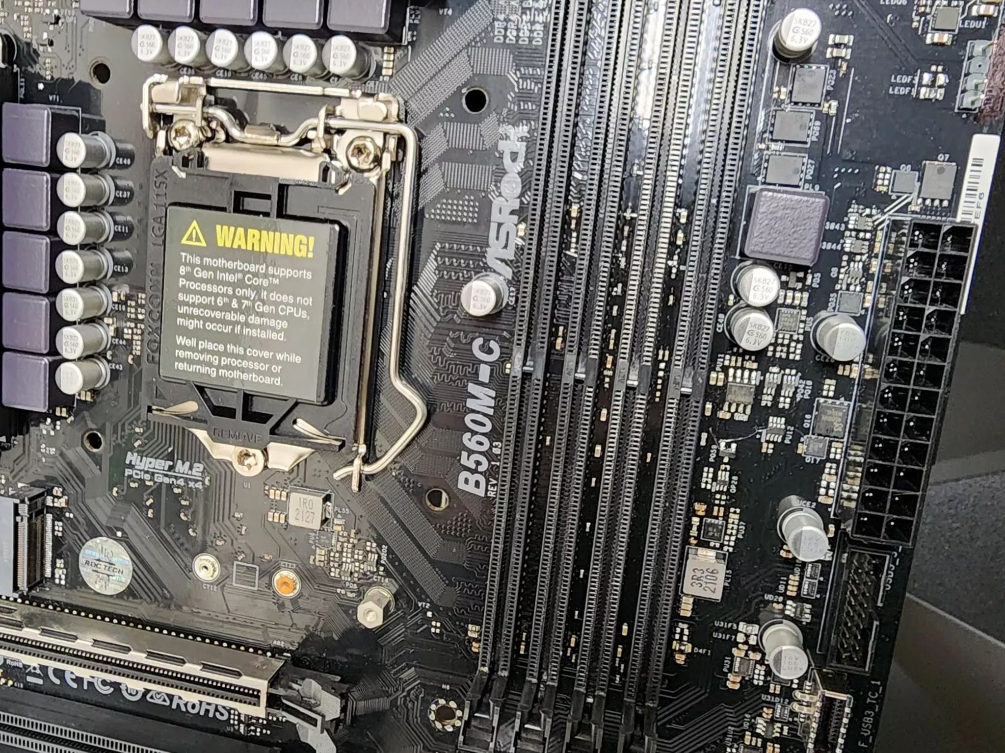 UPDATED BIOS ASRock B560M-C WIFI DDR4 LGA1200 MicroATX Motherboard