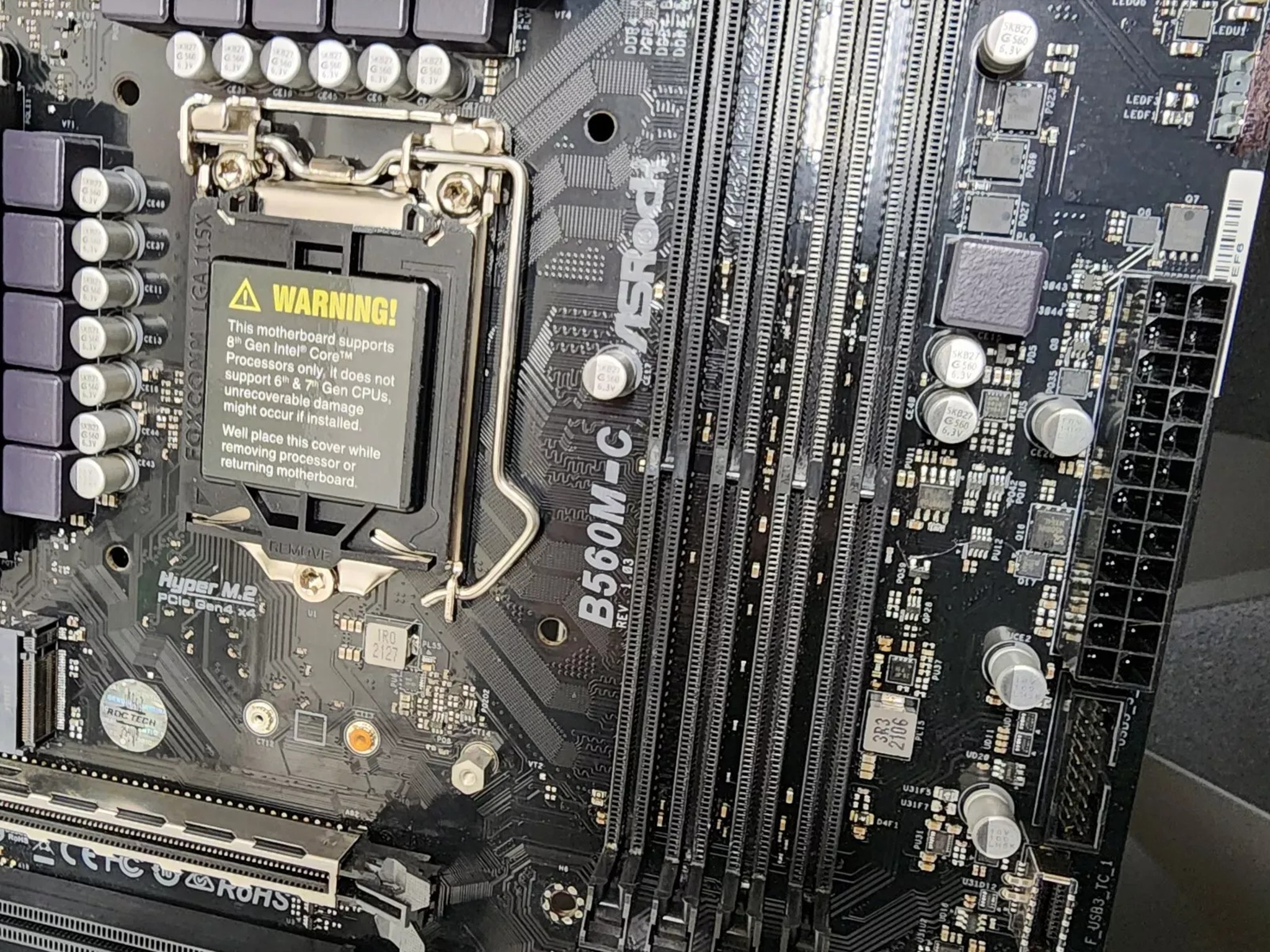 UPDATED BIOS ASRock B560M-C WIFI DDR4 LGA1200 MicroATX Motherboard