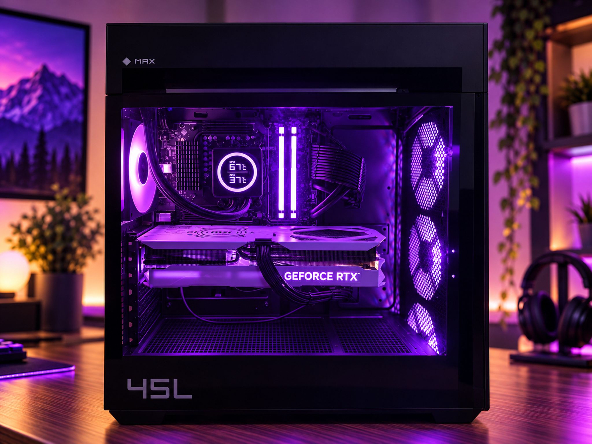 HP OMEN MAX 45L Gaming PC | Ryzen 7 9700X | RTX 4070 Ti 12GB | 32GB DDR5 | 1TB SSD