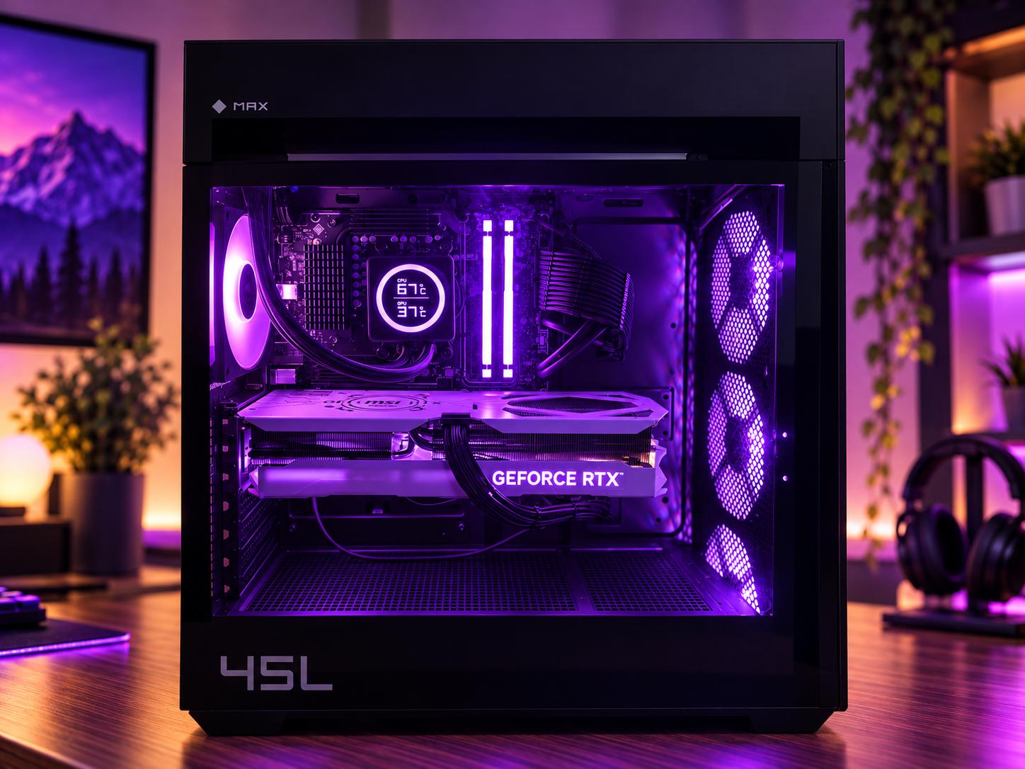 HP OMEN MAX 45L Gaming PC | Ryzen 7 9700X | RTX 4070 Ti 12GB | 32GB DDR5 | 1TB SSD