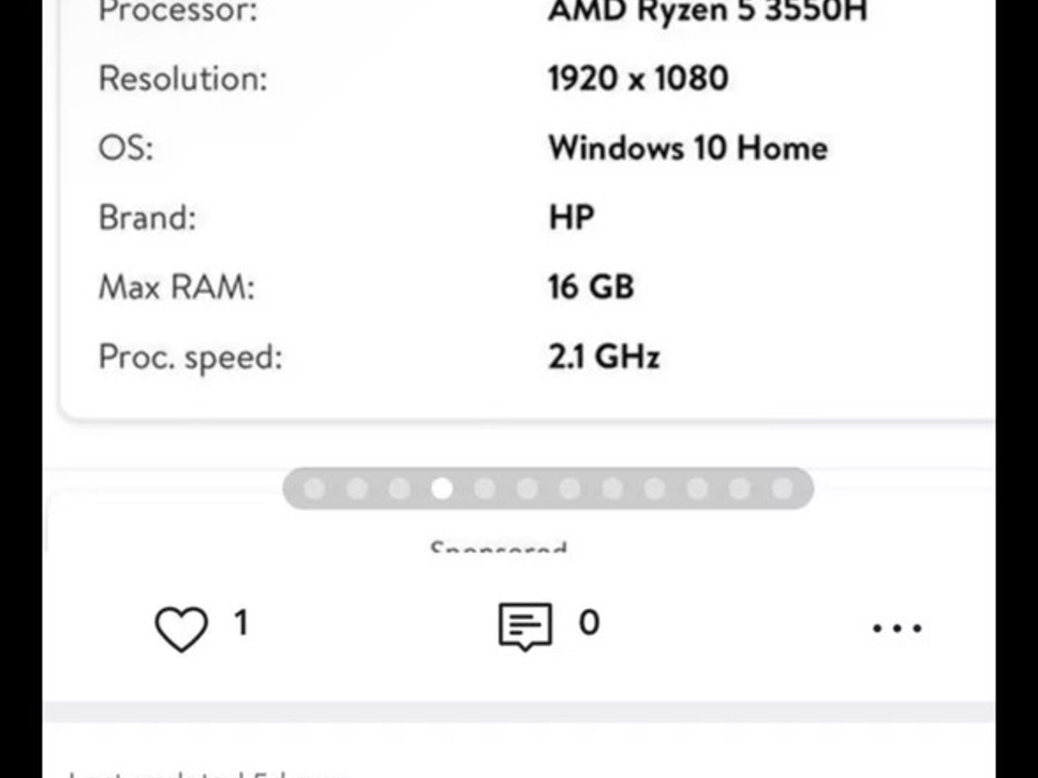 HP Pavillion gaming laptop|Ryzen 5 3550H|GTX1050|