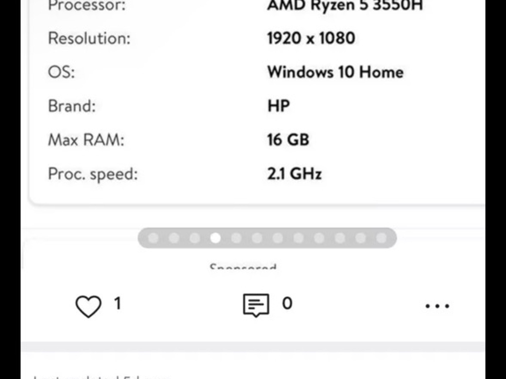 HP Pavillion gaming laptop|Ryzen 5 3550H|GTX1050|