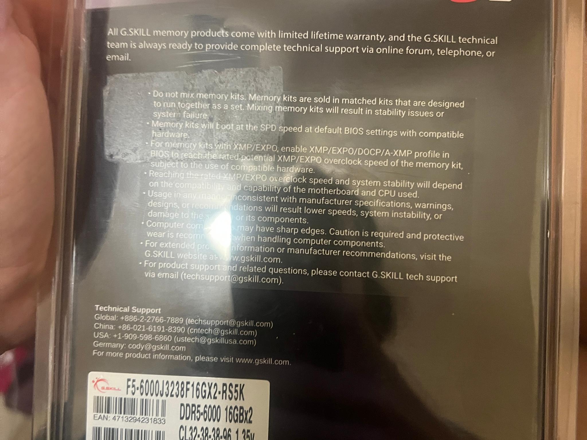 G. Skill RipJaws S5 2x16GB 6000 MHz CL32