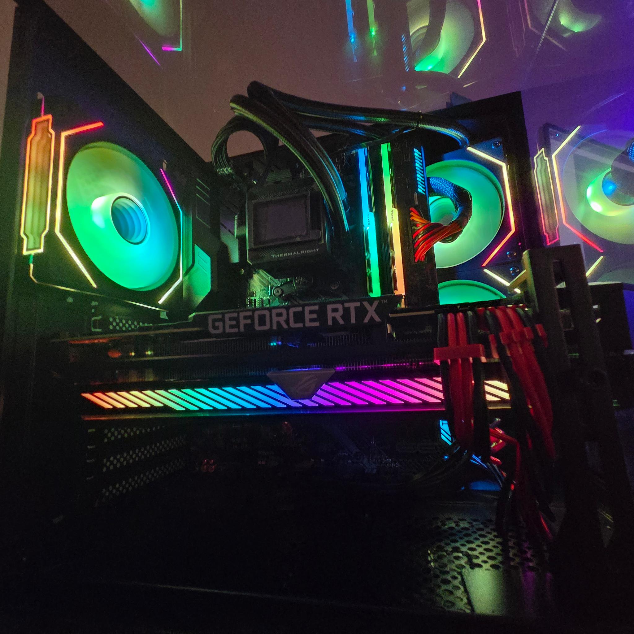 RGB gaming PC 3060TI ROG RYZEN 7 (Shadow)!