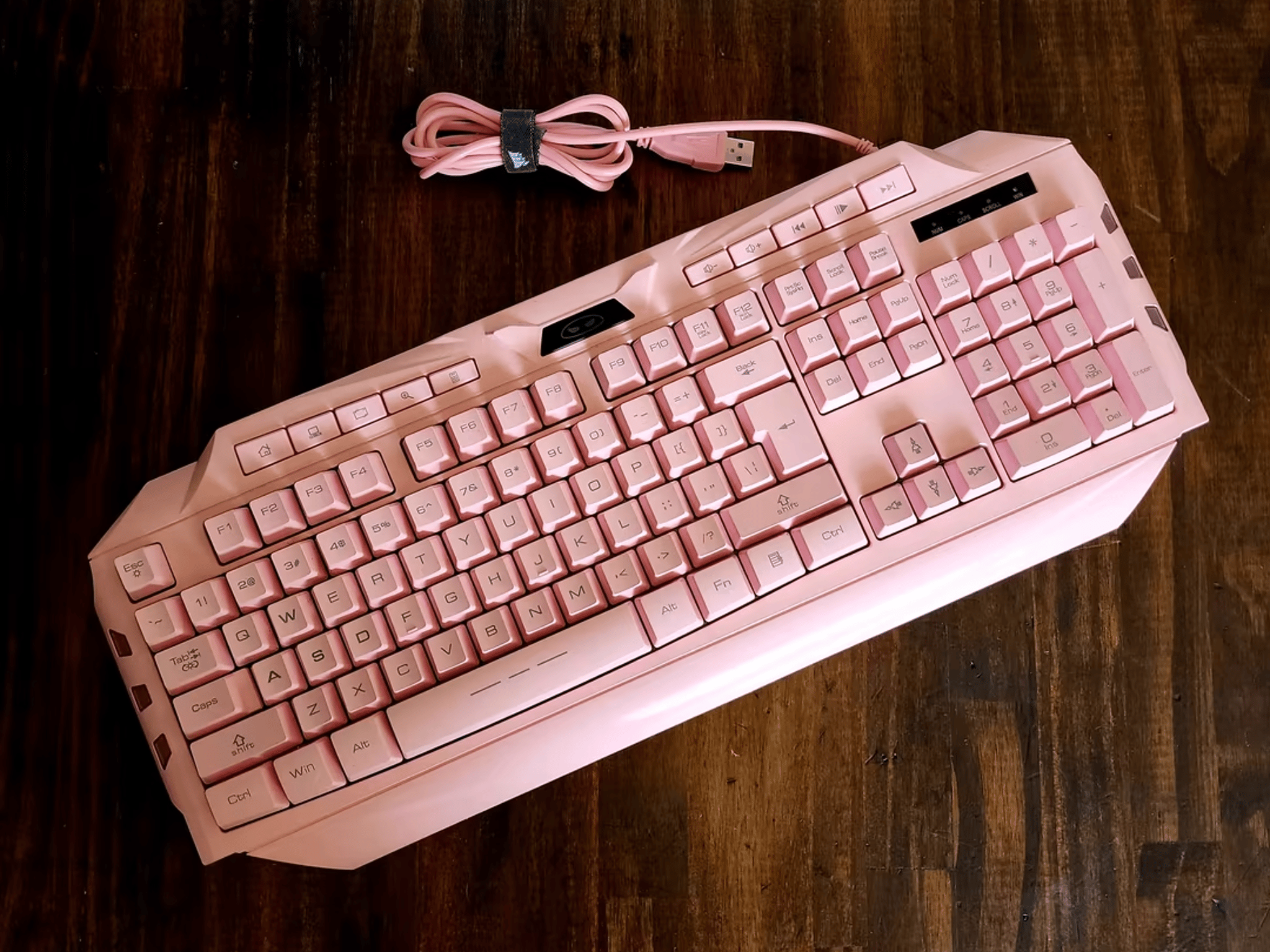 MageGee GK710 Wired Backlight Pink Membrane Keyboard
