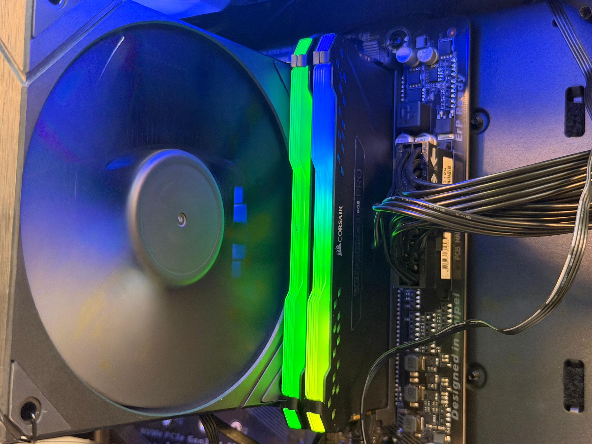🐼 1080p Gaming PC 🐼 RTX 5050 ( = 4060) | Ryzen 5 5500 | 16gb RGB RAM | 1TB SSD - WiFi, BT