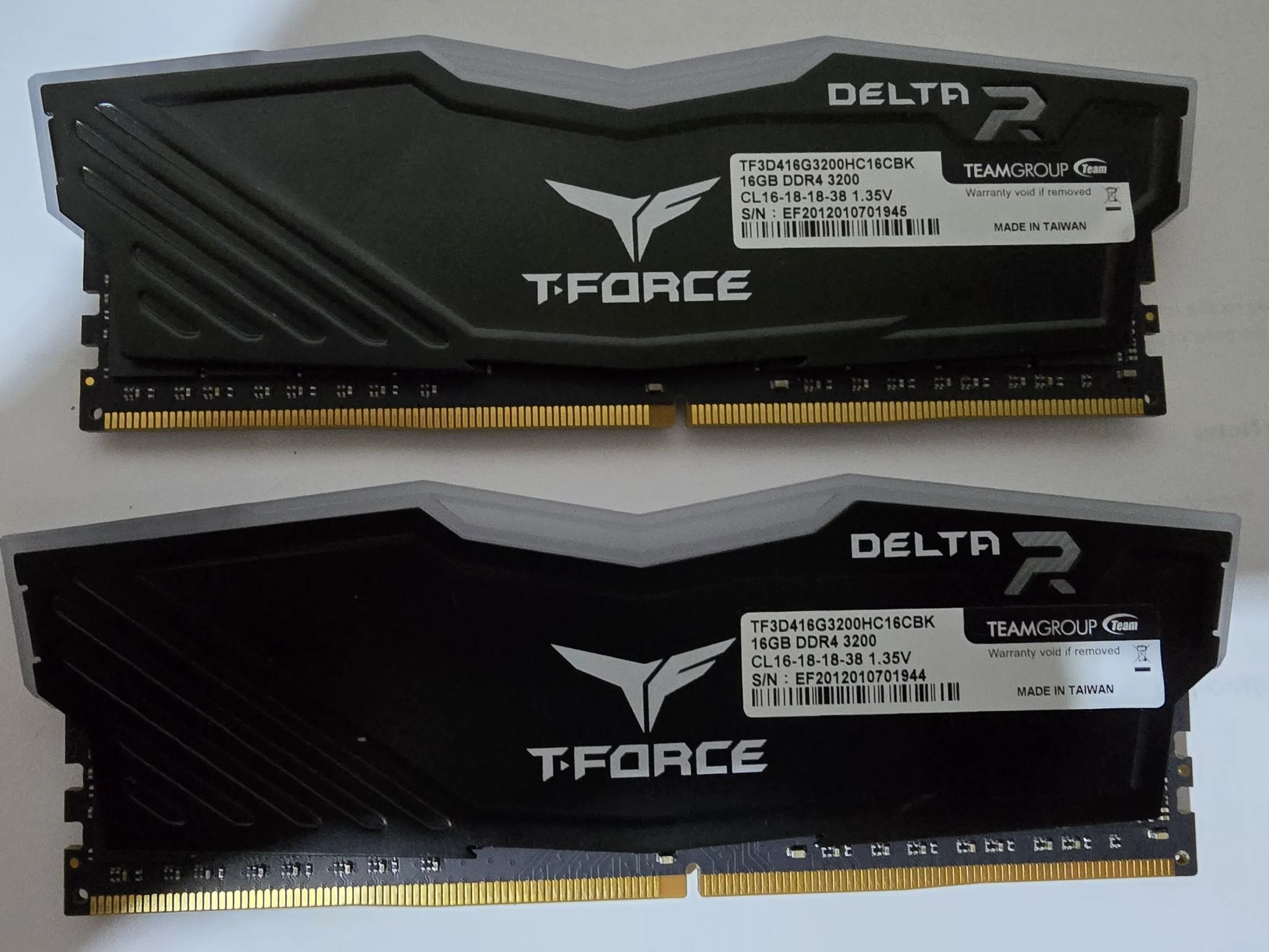 T-Force 32 gb DDR4 kit (2x16gb)