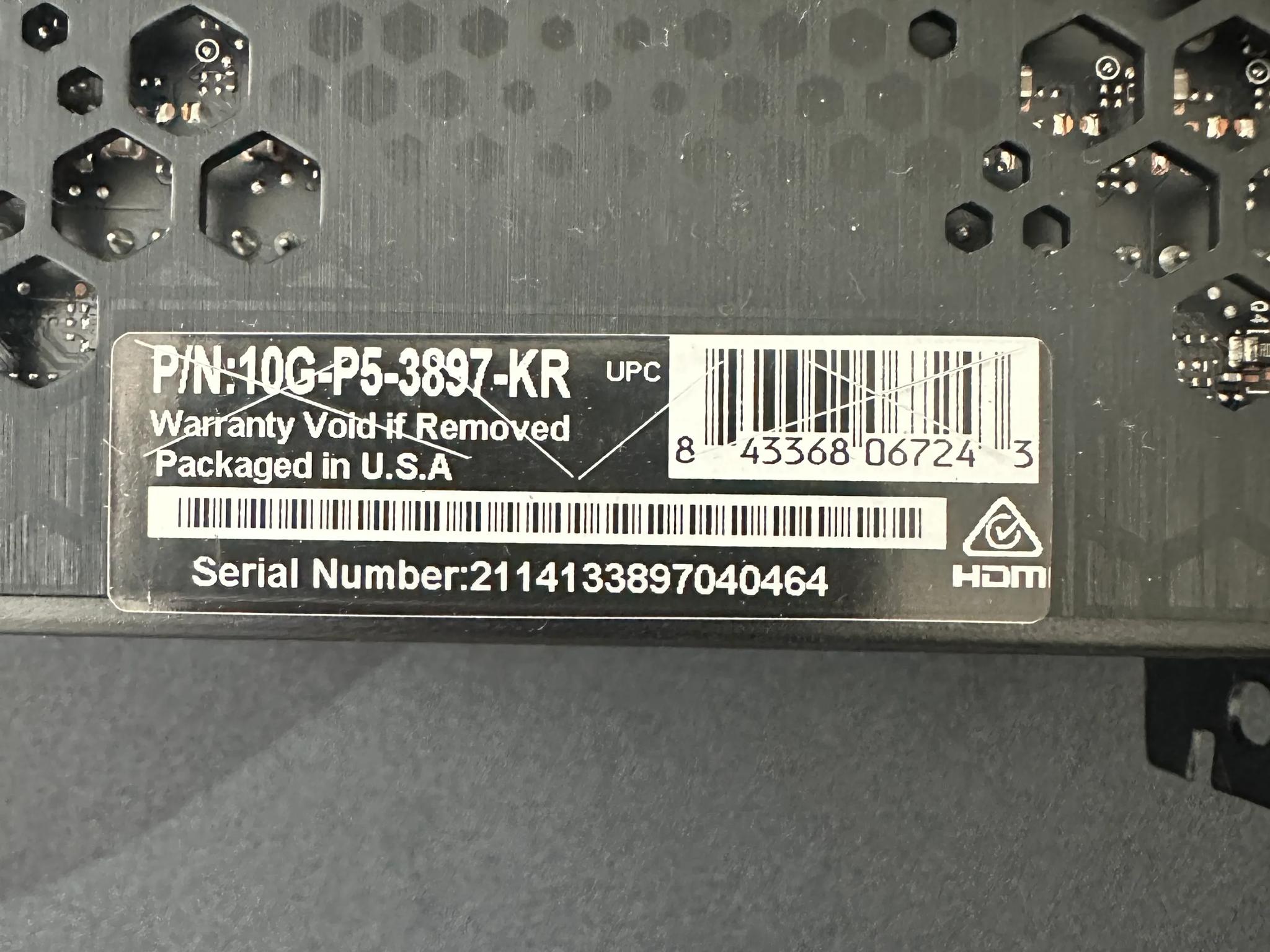 EVGA GeForce RTX 3080 FTW3 ULTRA GAMING 10GB