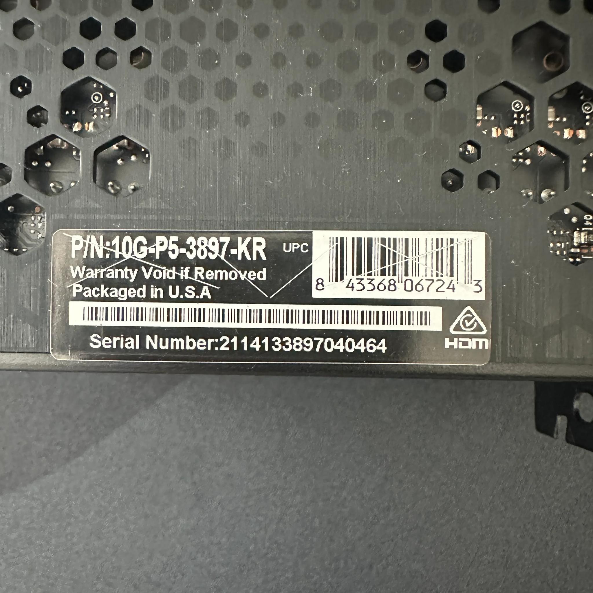 EVGA GeForce RTX 3080 FTW3 ULTRA GAMING 10GB