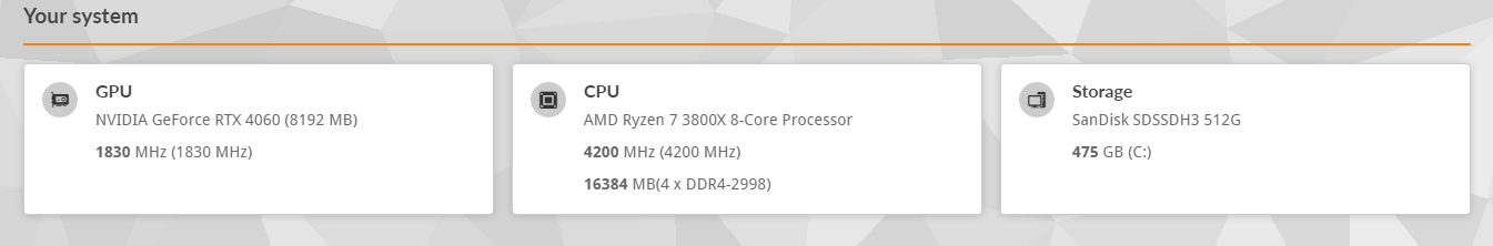 GeForce RTX 4060 Custom Gaming PC - Ryzen 7 3800X - 16GB RAM - 512GB SSD