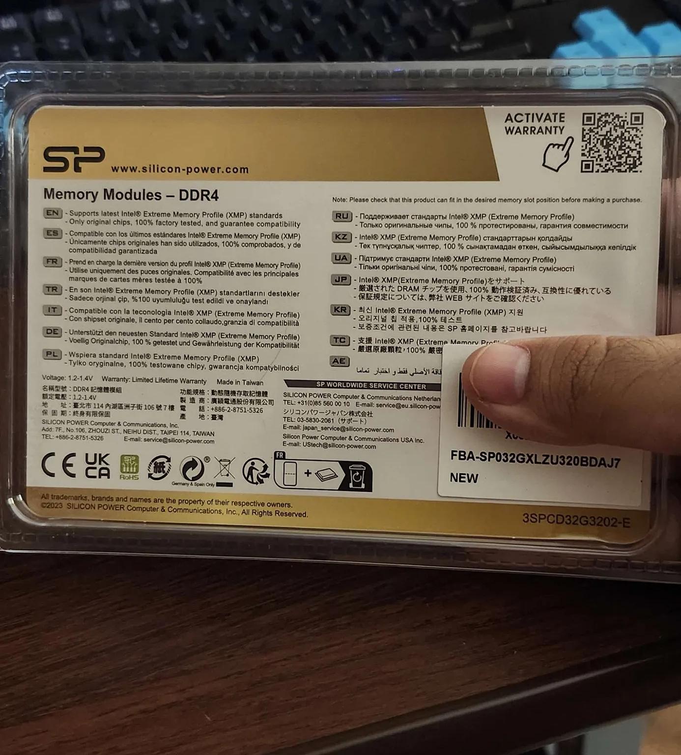 Silicon Power Power X Gaming Turbine ddr4 3200mhz (2x16gb)32gb