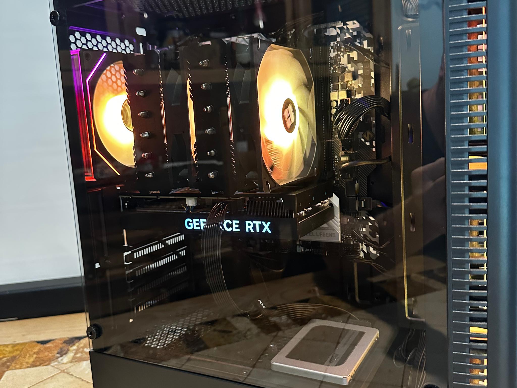 Intel Core I5-10500 / RTX 4060 Ti 8GB - 512GB M.2 & 512GB SSD - Mid Tower Gaming PC - Black
