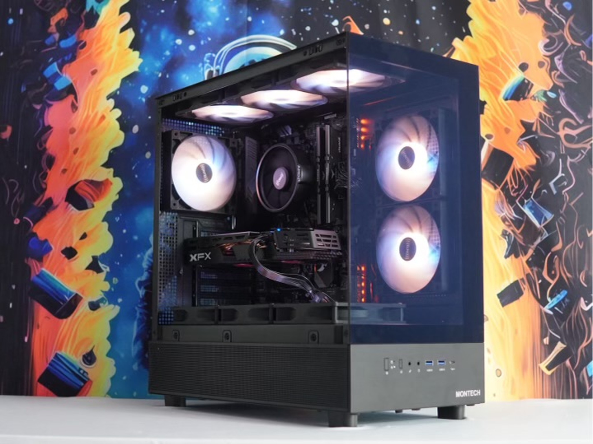 Rx 580 Gaming PC | Ryzen 5 2600|16GB Ram|500GB SSD |Wifi| ATX