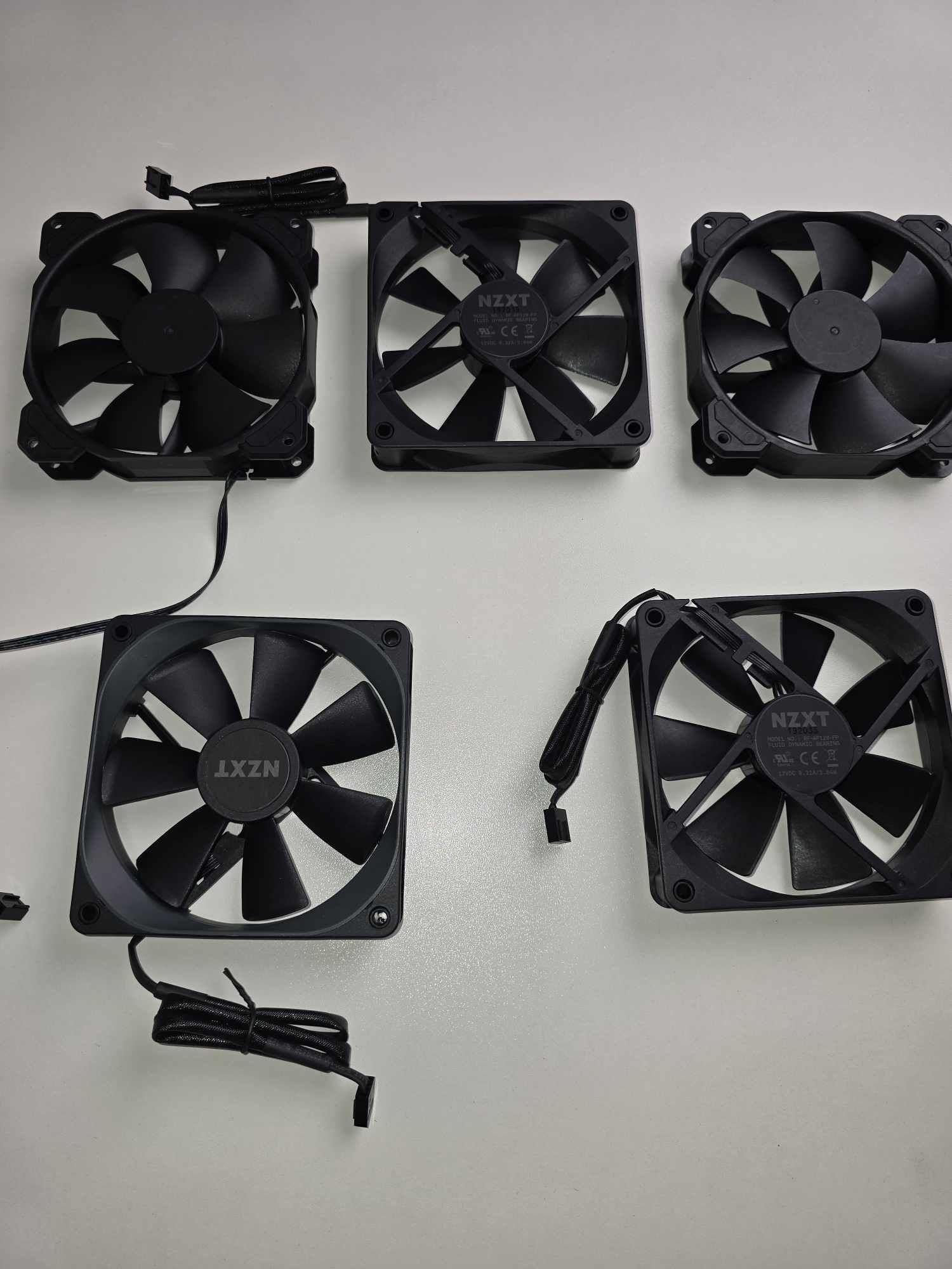 NZXT And Corsair Case Fans. 120MM PWM X5