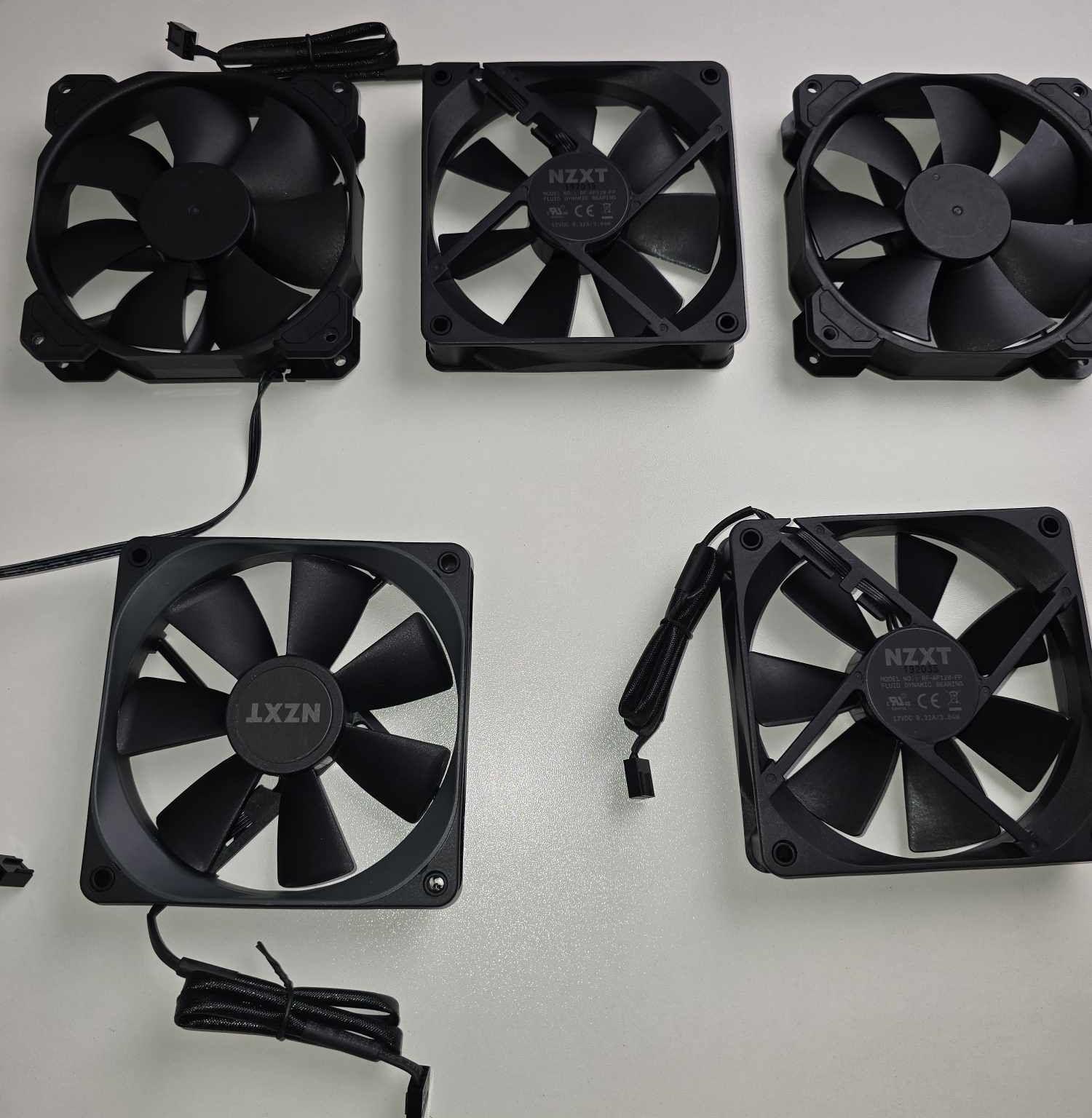 NZXT And Corsair Case Fans. 120MM PWM X5