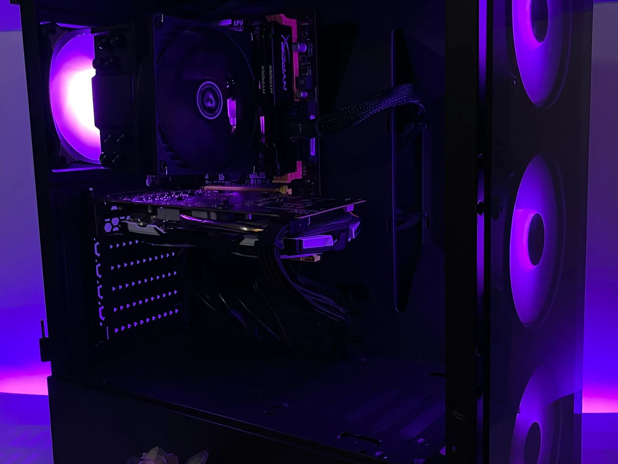 RGB i7 Gaming PC (i7-4770, 16GB RAM, RX 570 8GB, 512GB SSD/1TB HDD)
