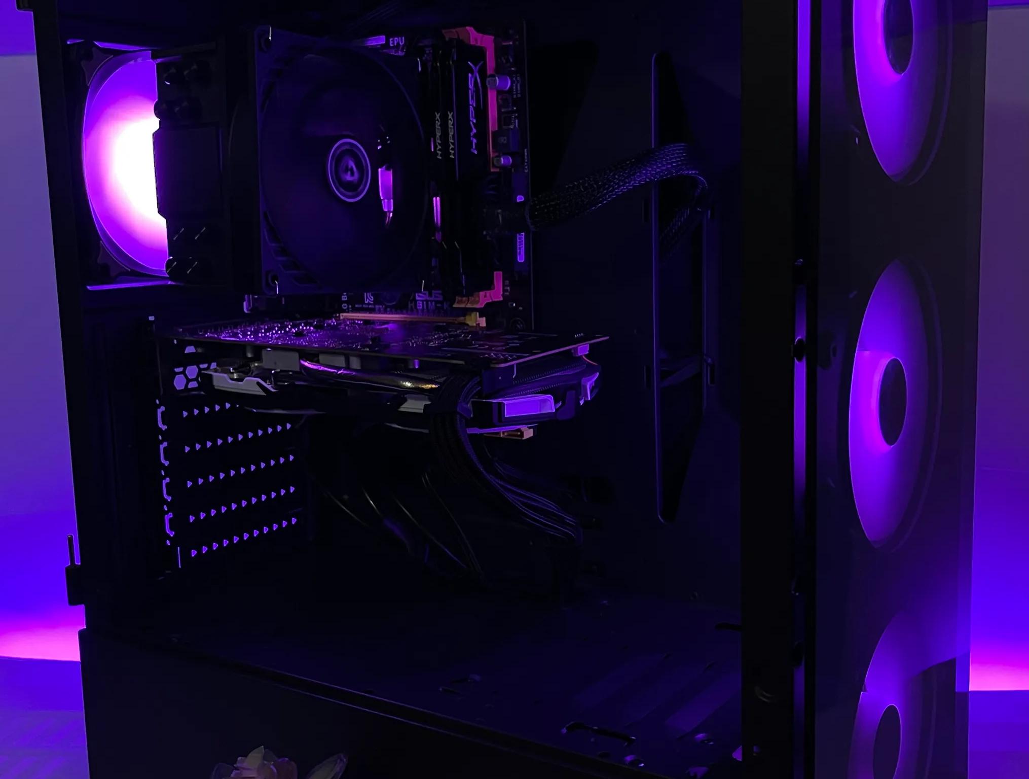 RGB i7 Gaming PC (i7-4770, 16GB RAM, RX 570 8GB, 512GB SSD/1TB HDD)