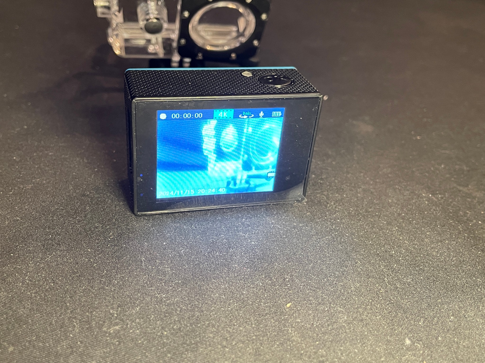 4k Action Camera With Hard Case And Accessories