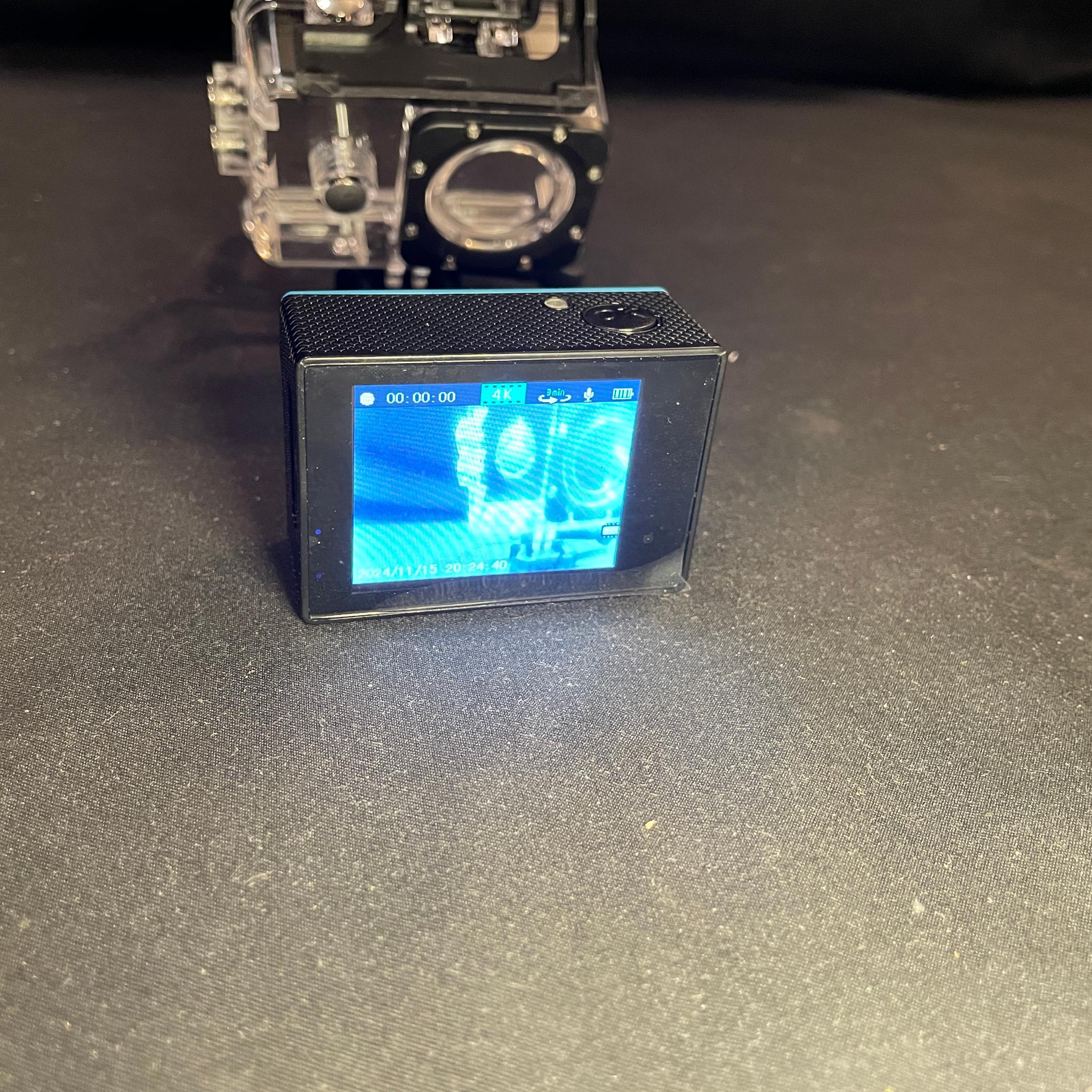 4k Action Camera With Hard Case And Accessories