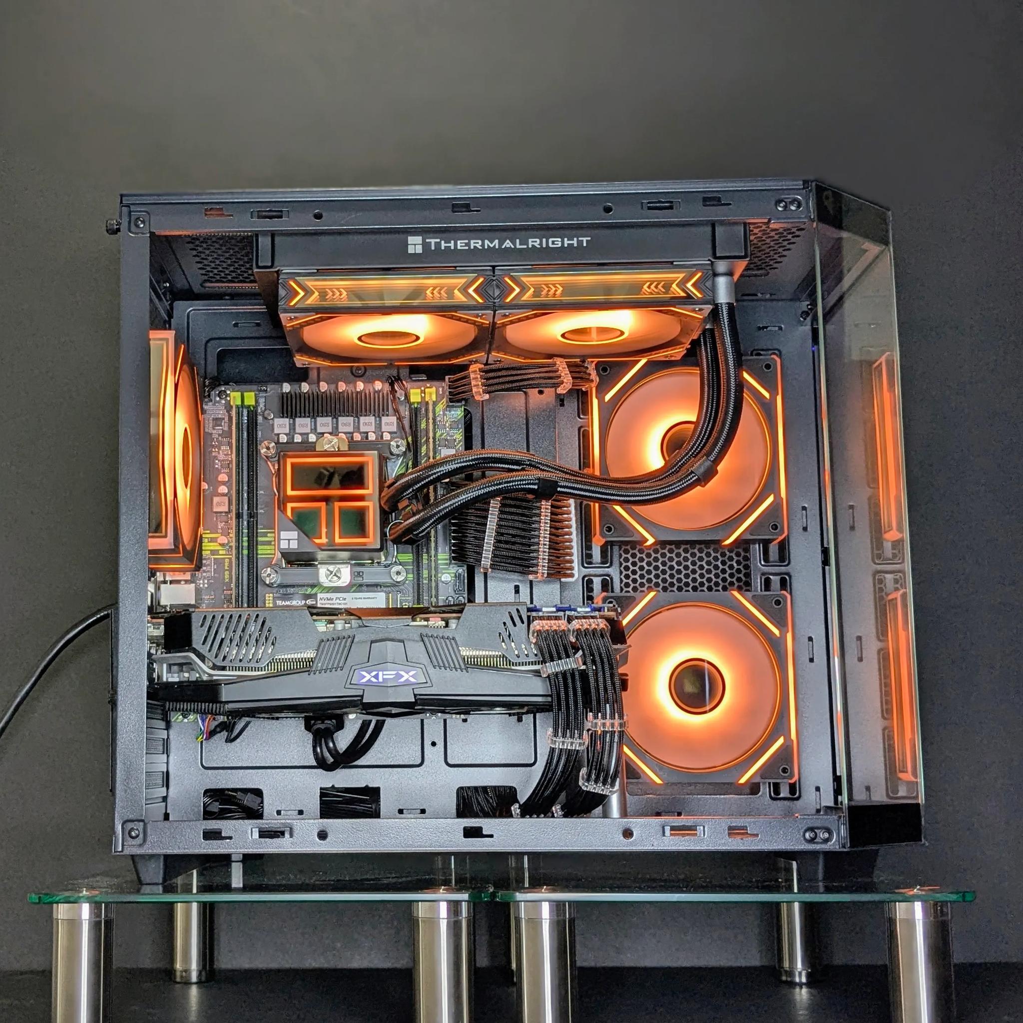 Liquid-Cooled 1080p Gaming Beast💧🖤RX 5700XT🖤Intel(12-c/24-t)| 32GB DDR4 RAM🖤1TB NVMe🖤Windo...