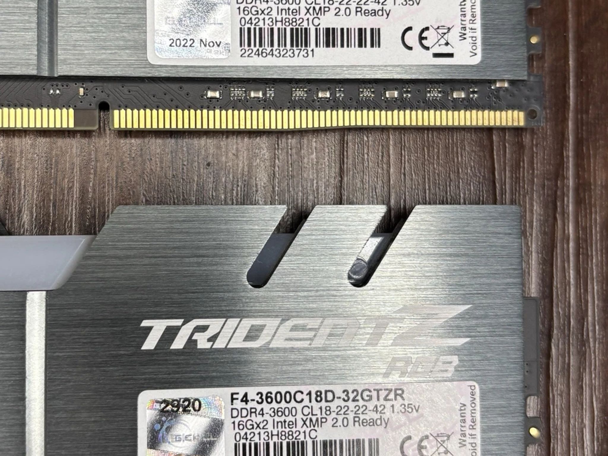 G.Skill Trident Z RGB 32GB (2x16GB) RAM DDR4 3600MHz